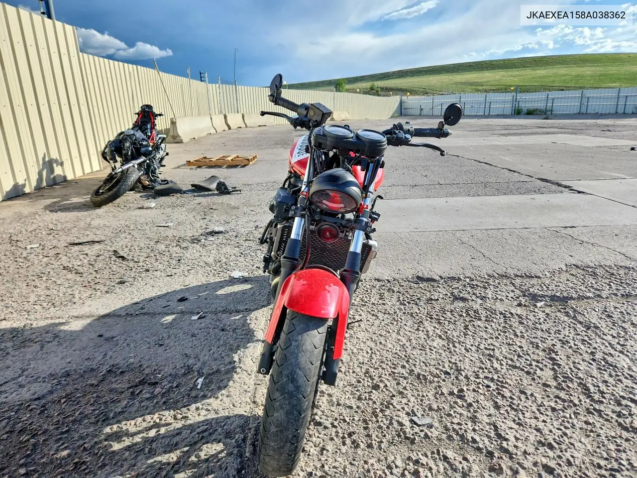 2008 Kawasaki Ex650 A VIN: JKAEXEA158A038362 Lot: 56003836