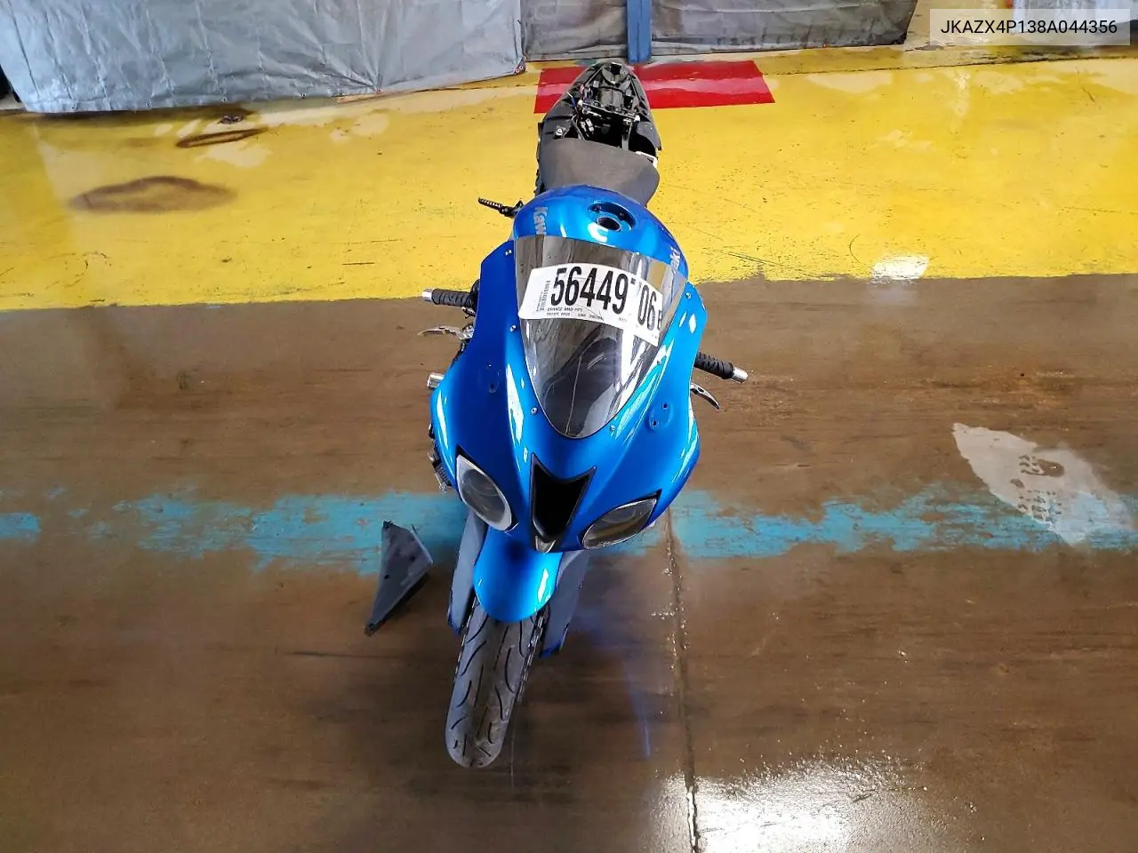 2008 Kawasaki Zx600 P VIN: JKAZX4P138A044356 Lot: 56449706