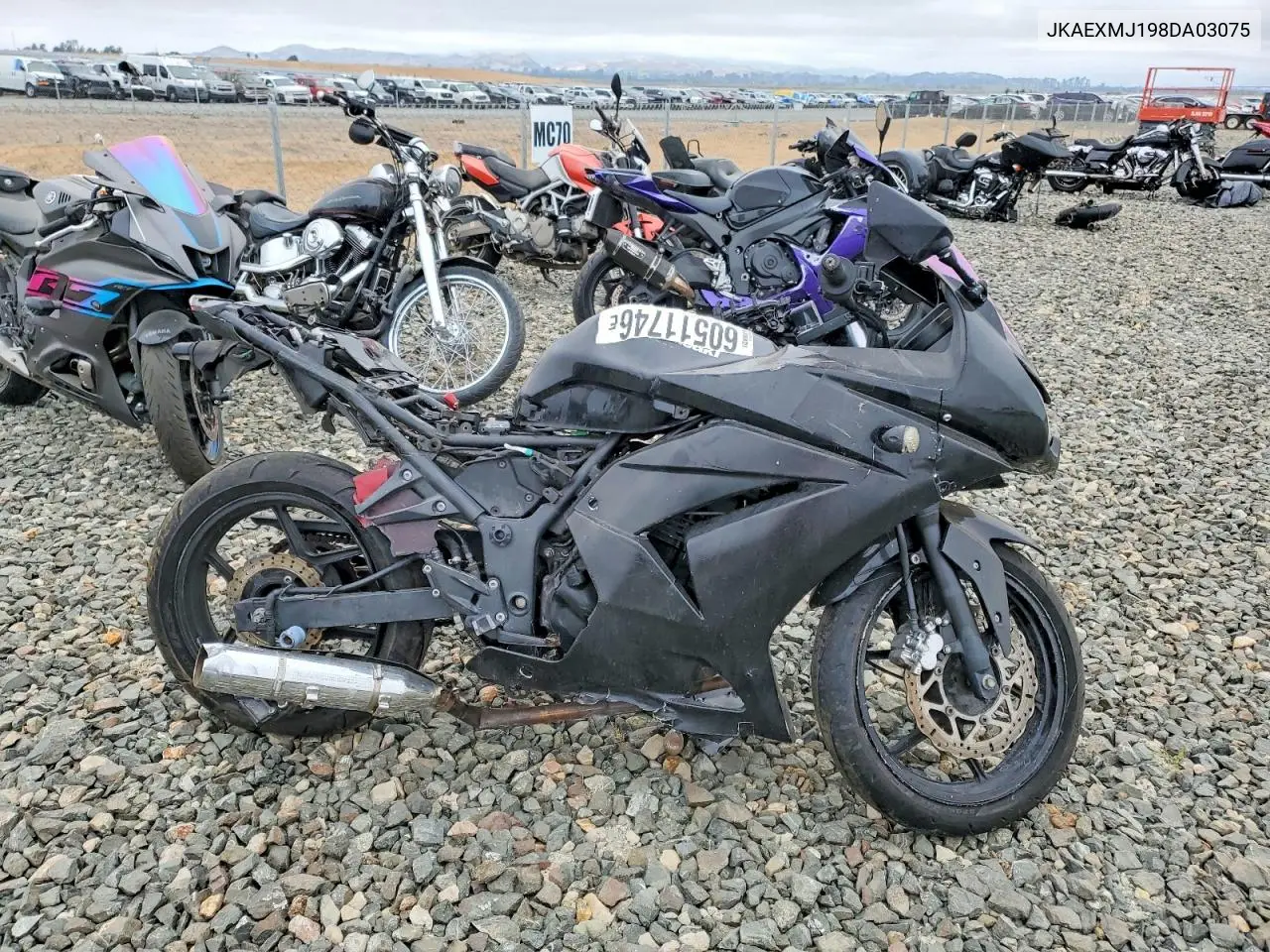 2008 Kawasaki Ex250 J VIN: JKAEXMJ198DA03075 Lot: 60511746