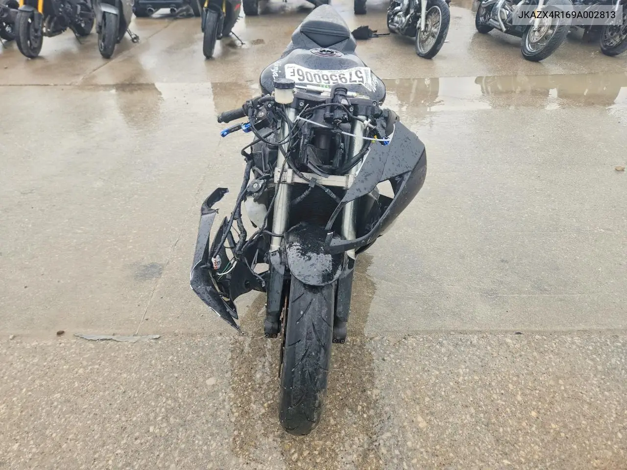 2009 Kawasaki Zx600 R VIN: JKAZX4R169A002813 Lot: 57956006