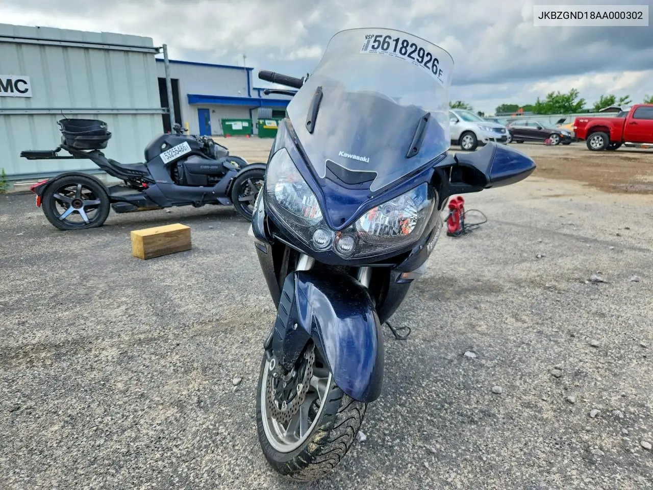 2010 Kawasaki Zg1400 D VIN: JKBZGND18AA000302 Lot: 56182926