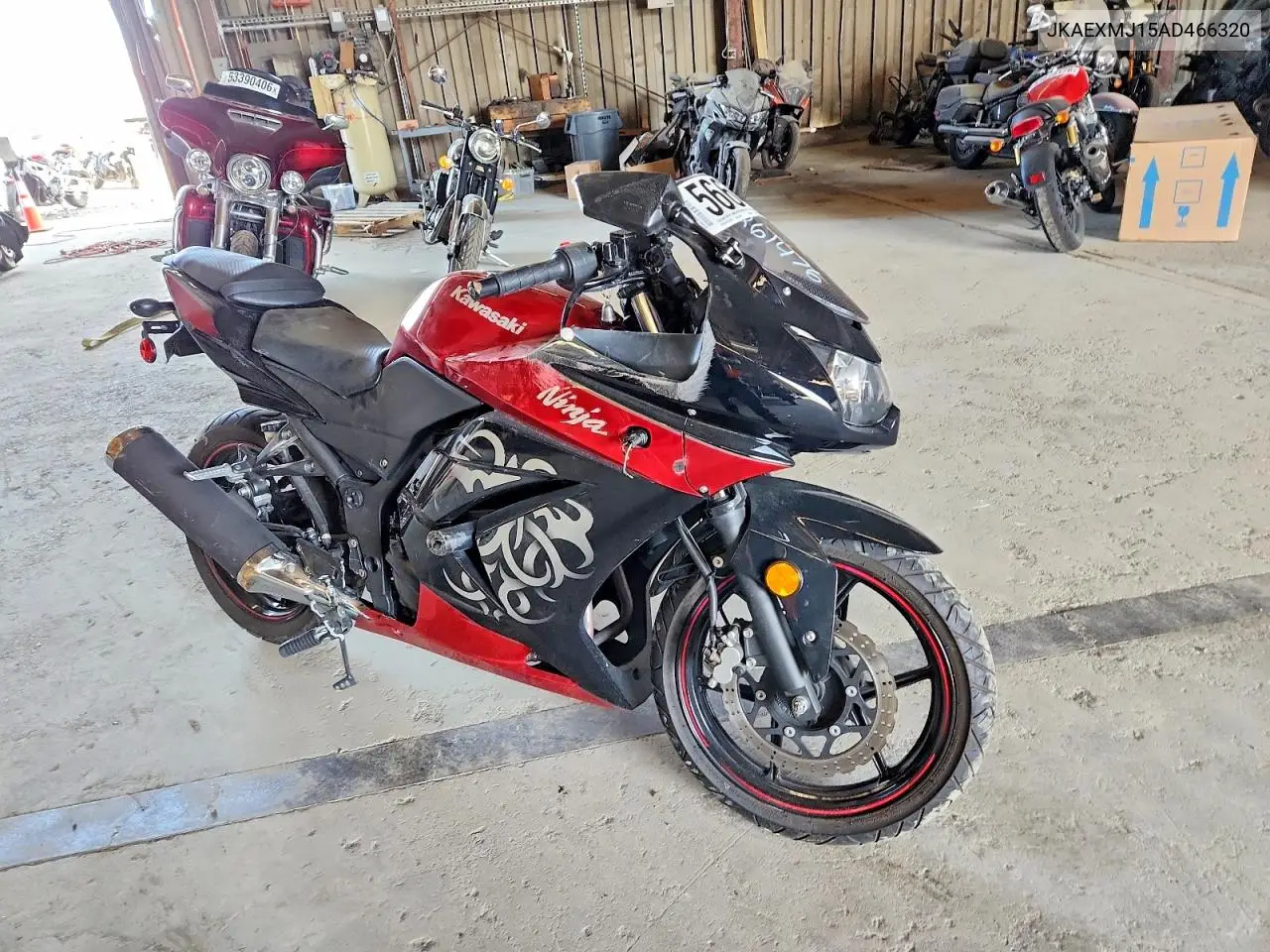 2010 Kawasaki Ex250 J VIN: JKAEXMJ16ADA66320 Lot: 56647236