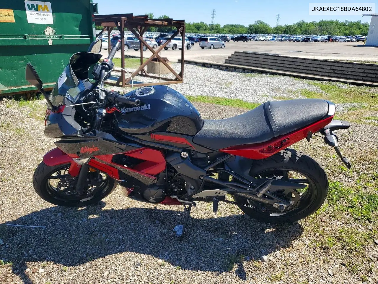 2011 Kawasaki Ex650 C VIN: JKAEXEC18BDA64802 Lot: 57044696
