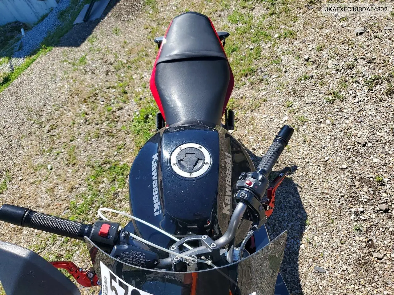 2011 Kawasaki Ex650 C VIN: JKAEXEC18BDA64802 Lot: 57044696