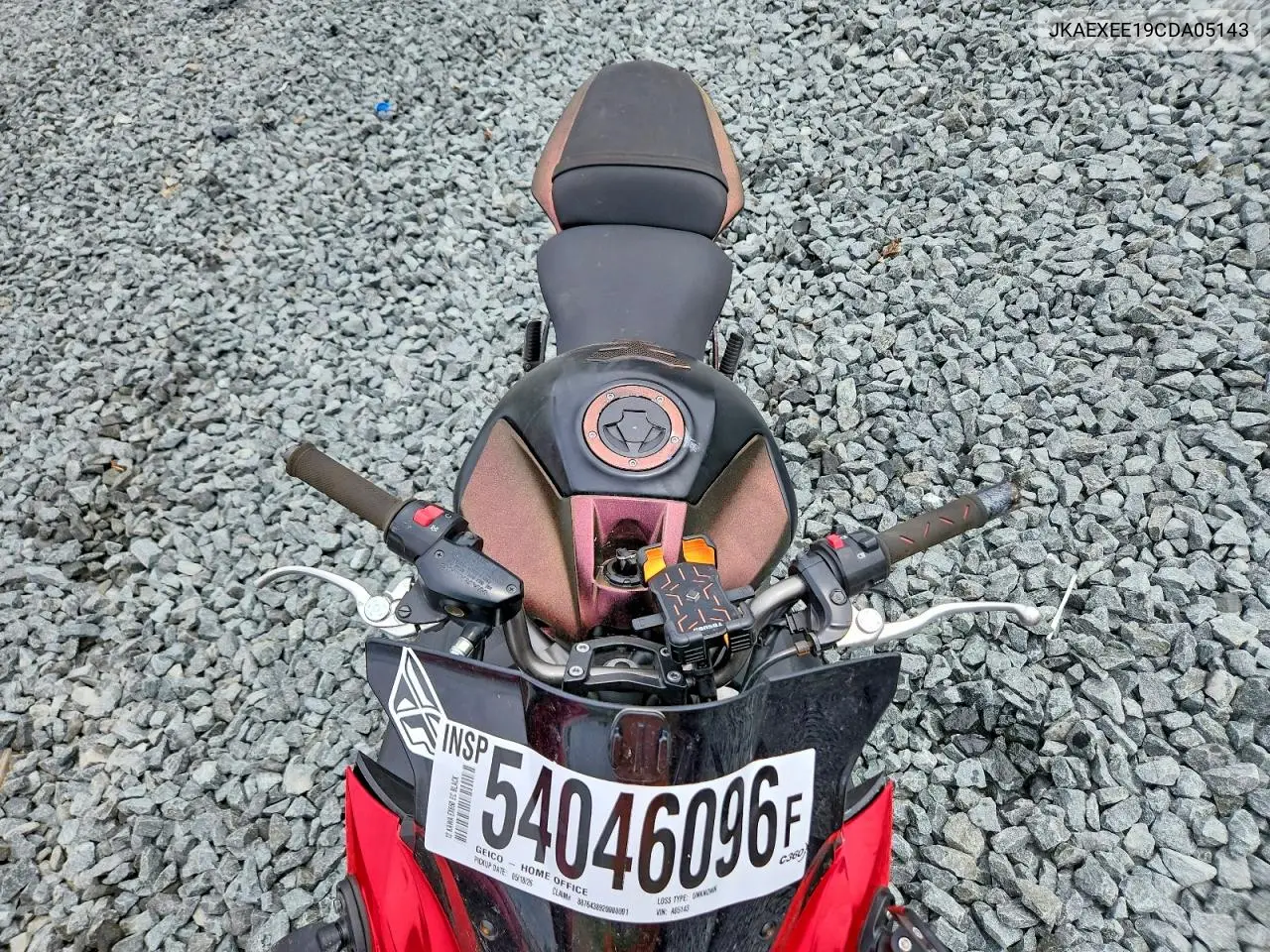 2012 Kawasaki Ex650 Ec VIN: JKAEXEE19CDA05143 Lot: 54046096