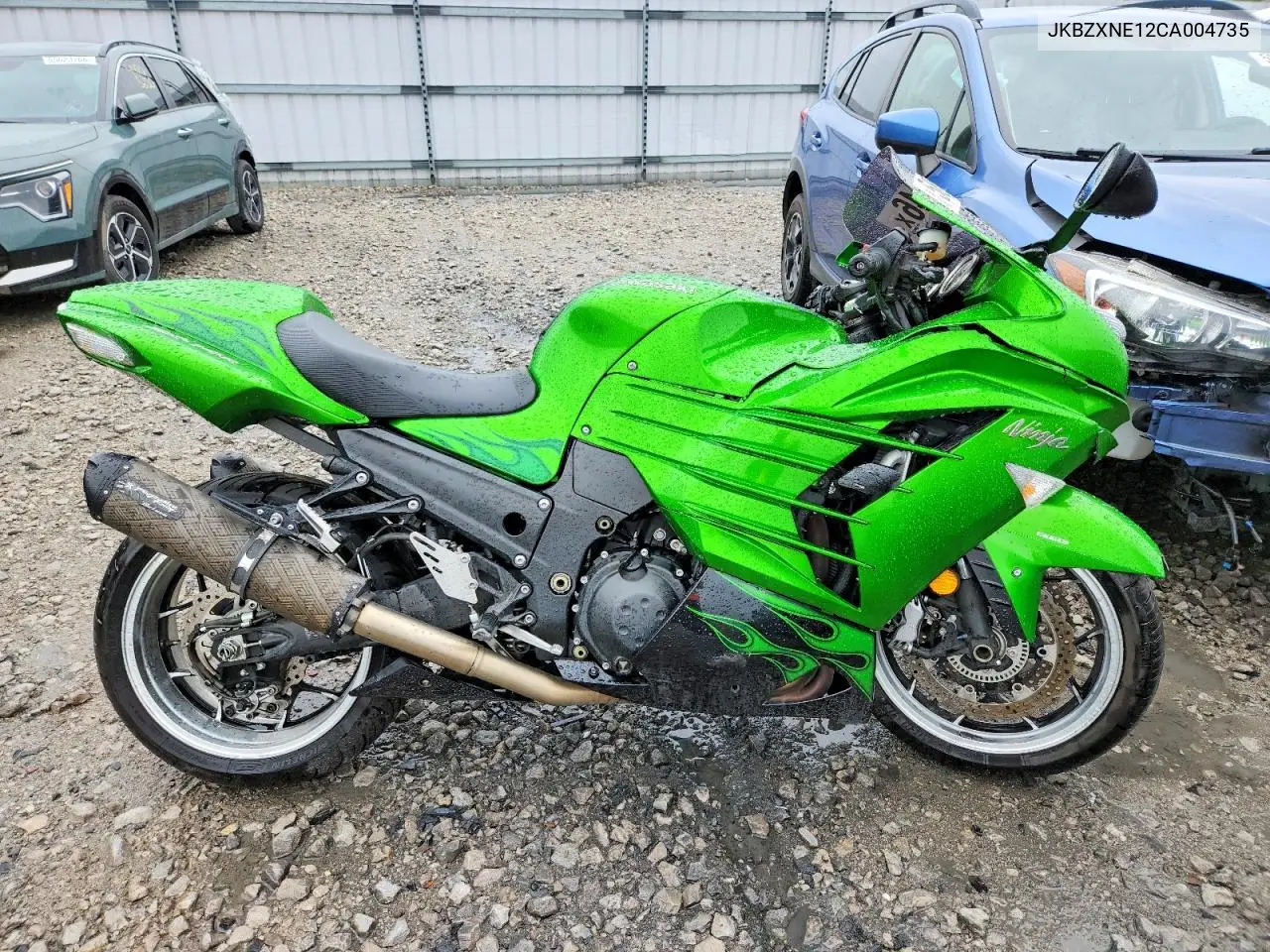 2012 Kawasaki Zx1400 Ec VIN: JKBZXNE12CA004735 Lot: 58554046