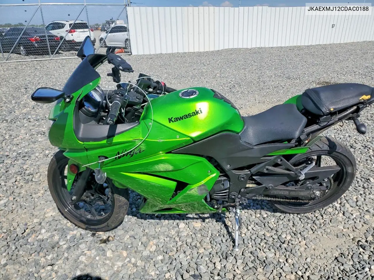 2012 Kawasaki Ex250 J VIN: JKAEXMJ12CDAC0188 Lot: 61788136