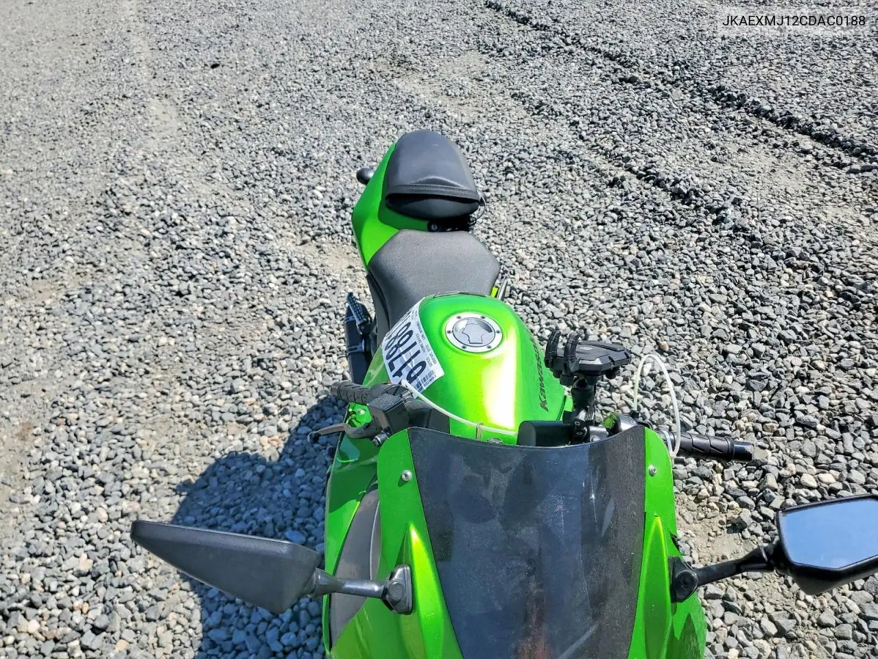 2012 Kawasaki Ex250 J VIN: JKAEXMJ12CDAC0188 Lot: 61788136