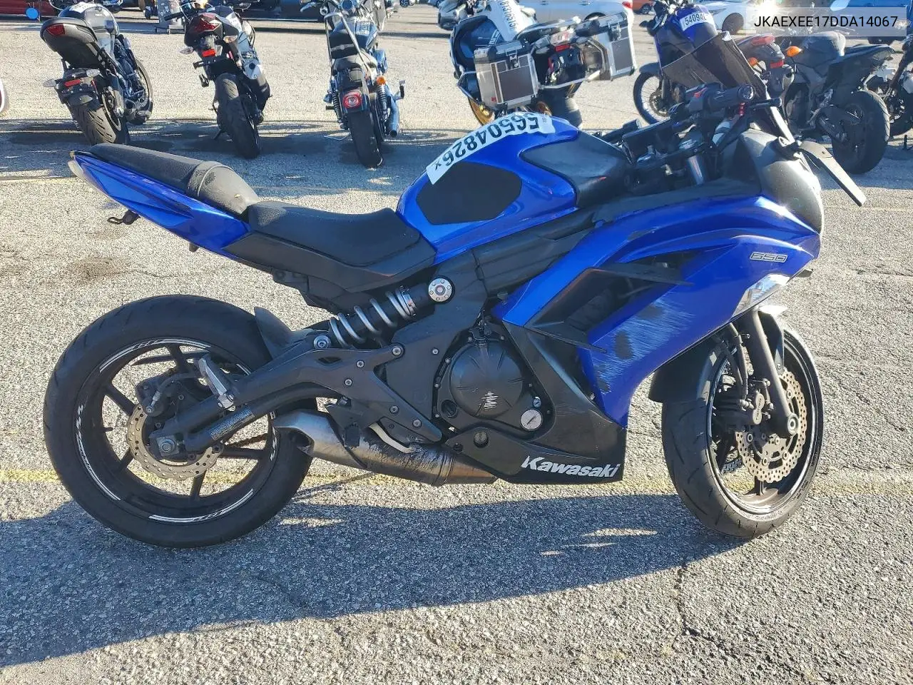 2013 Kawasaki Ex650 VIN: JKAEXEE17DDA14067 Lot: 56504826