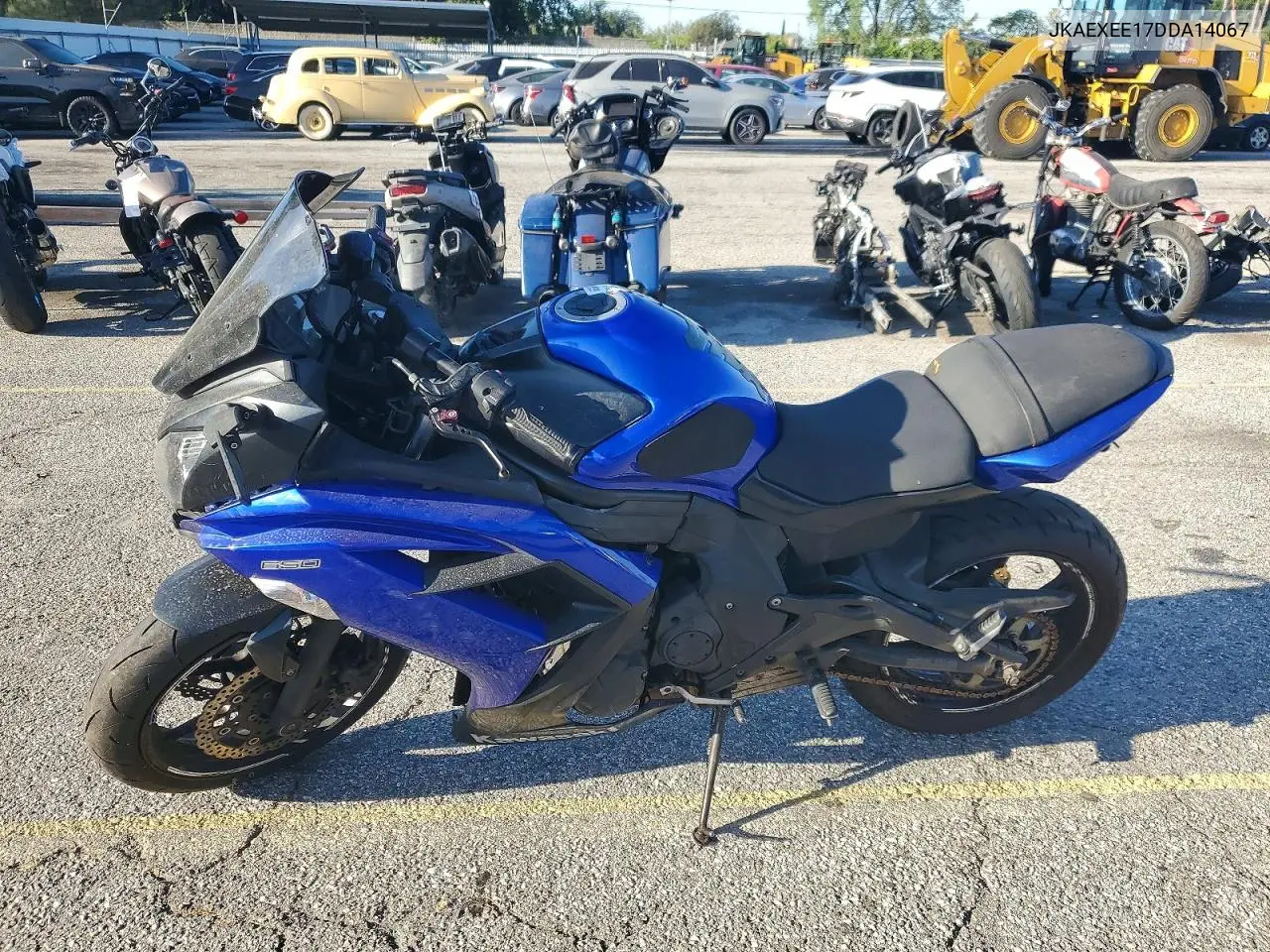 2013 Kawasaki Ex650 VIN: JKAEXEE17DDA14067 Lot: 56504826