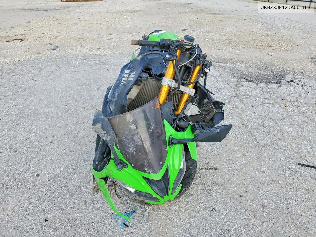 2013 Kawasaki Zx636 E VIN: JKBZXJE12DA001103 Lot: 58304496