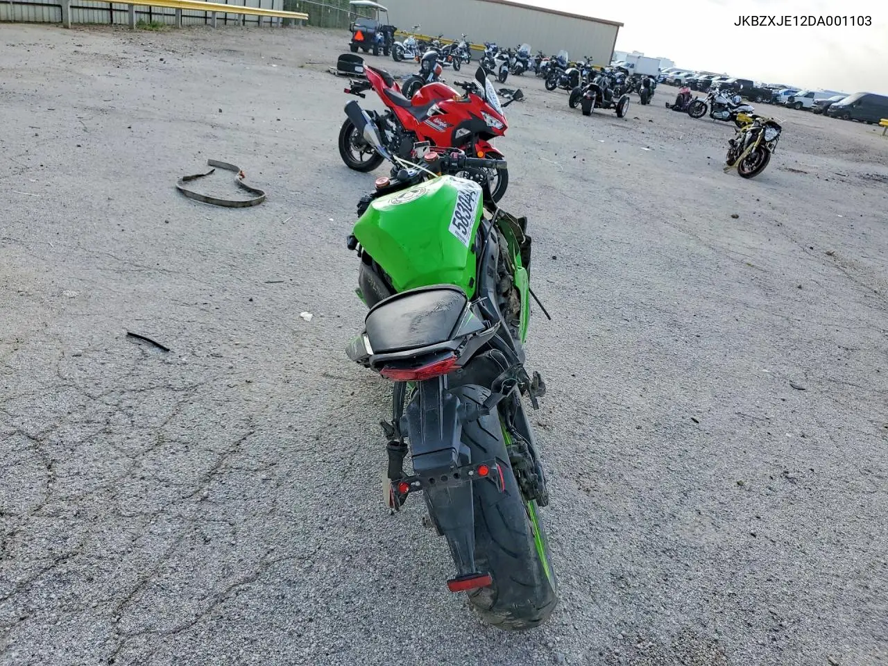 2013 Kawasaki Zx636 E VIN: JKBZXJE12DA001103 Lot: 58304496