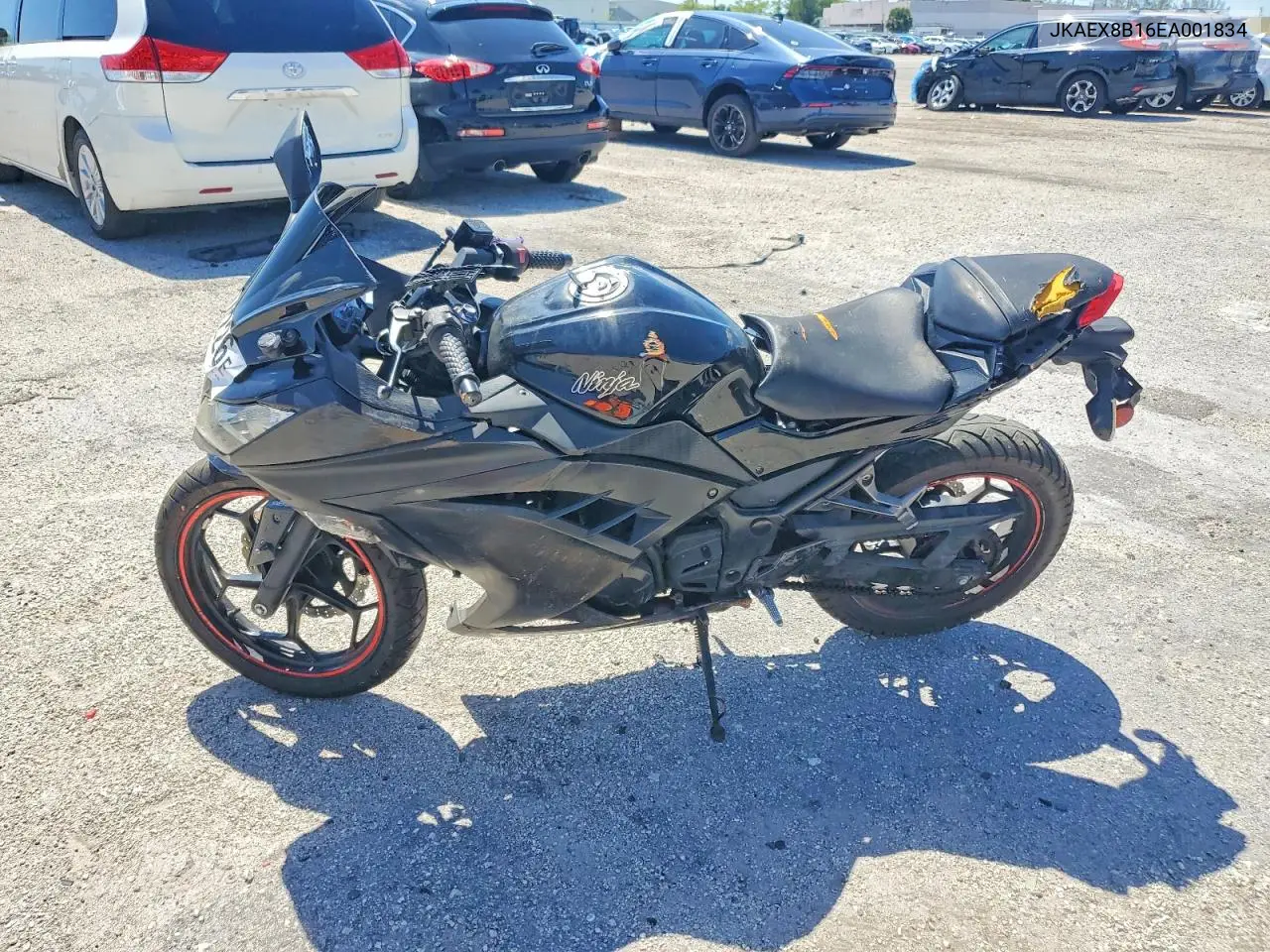 2014 Kawasaki Ex300 B VIN: JKAEX8B16EA001834 Lot: 52804226