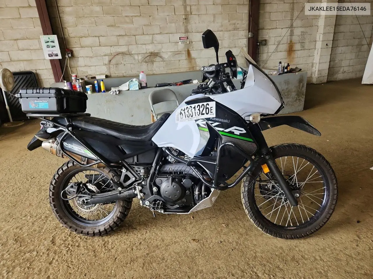 2014 Kawasaki Kl650 E VIN: JKAKLEE15EDA76146 Lot: 61331326