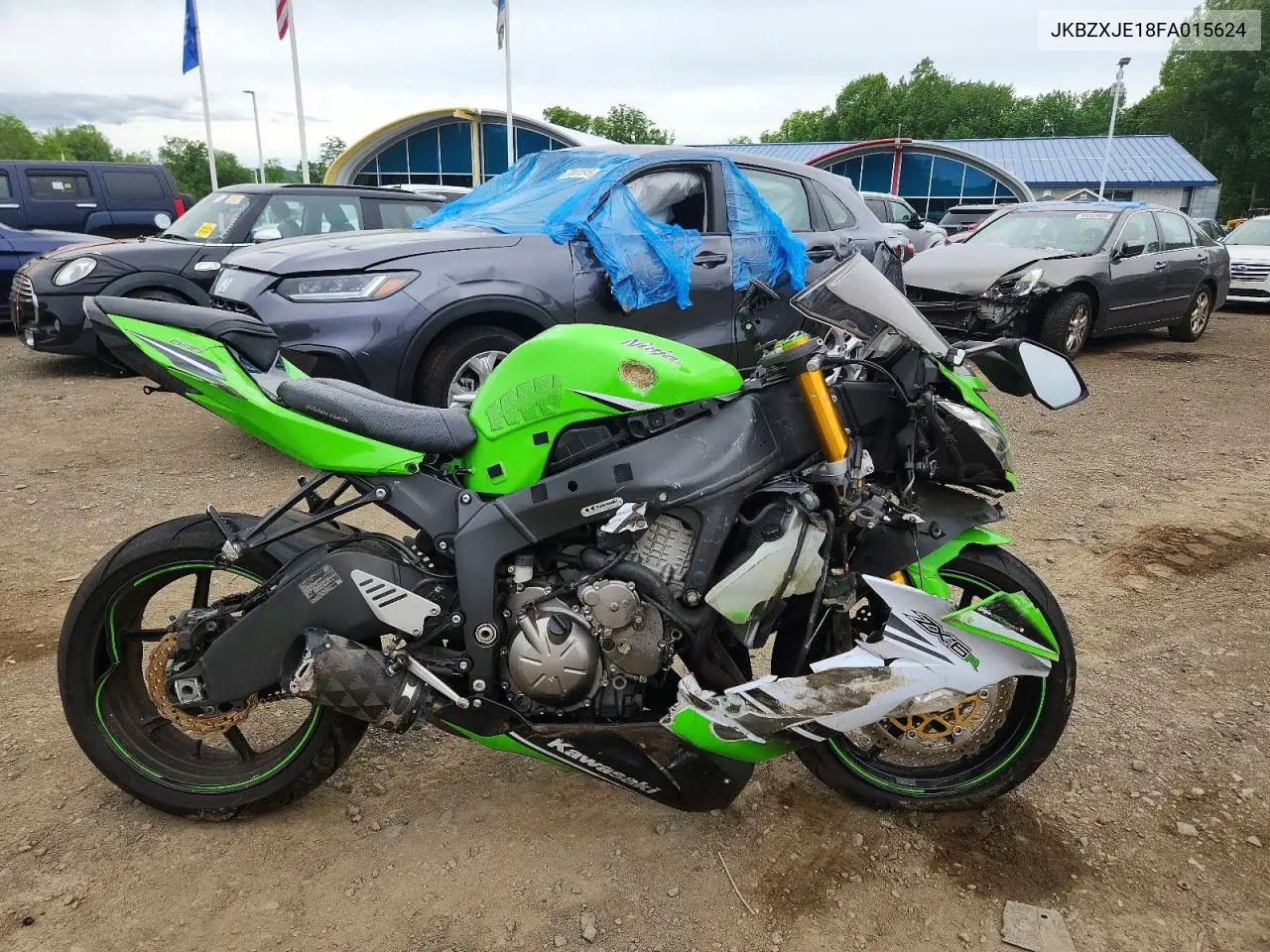 2015 Kawasaki Zx636 E VIN: JKBZXJE18FA015624 Lot: 54215396