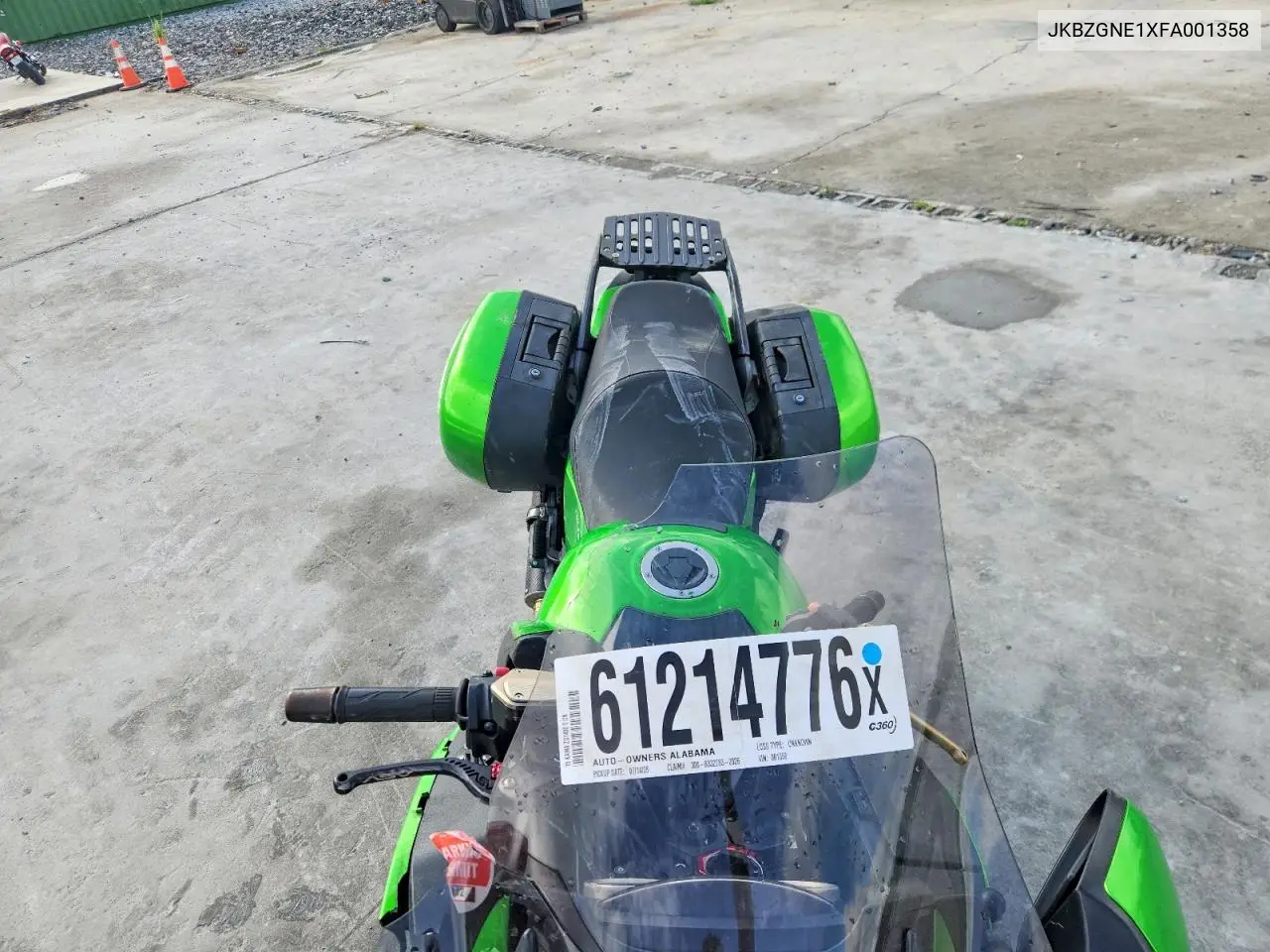2015 Kawasaki Zg1400 E VIN: JKBZGNE1XFA001358 Lot: 61214776