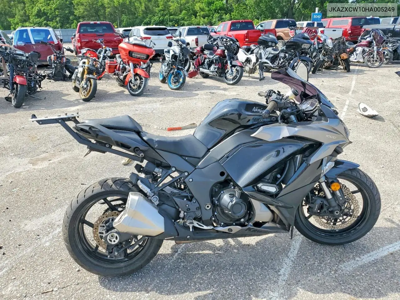 2017 Kawasaki Zx1000 W VIN: JKAZXCW10HA005249 Lot: 55324036