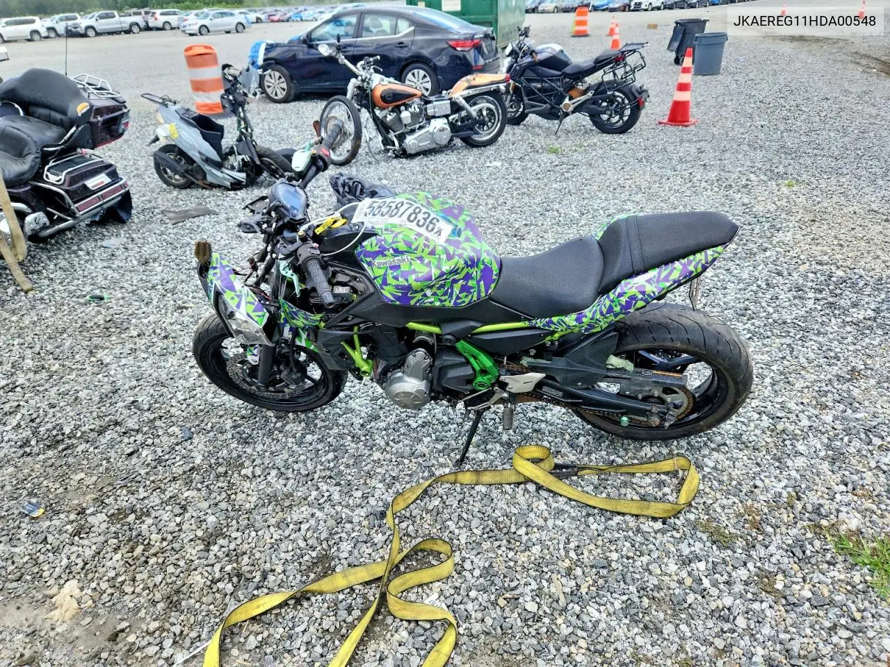 2017 Kawasaki Er650 G VIN: JKAEREG11HDA00548 Lot: 58587836