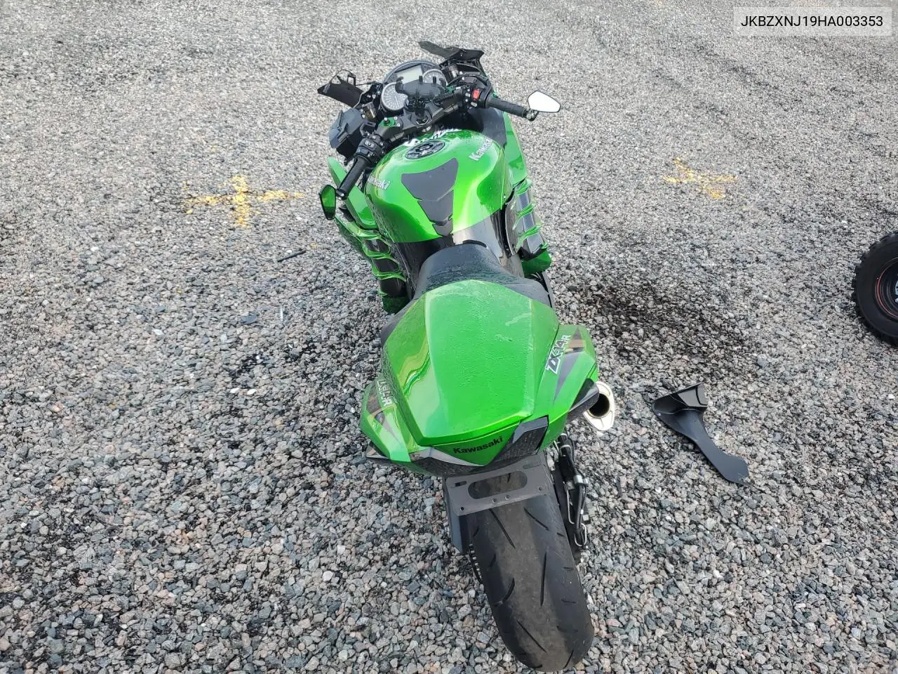 2017 Kawasaki Zx1400 J VIN: JKBZXNJ19HA003353 Lot: 61926246