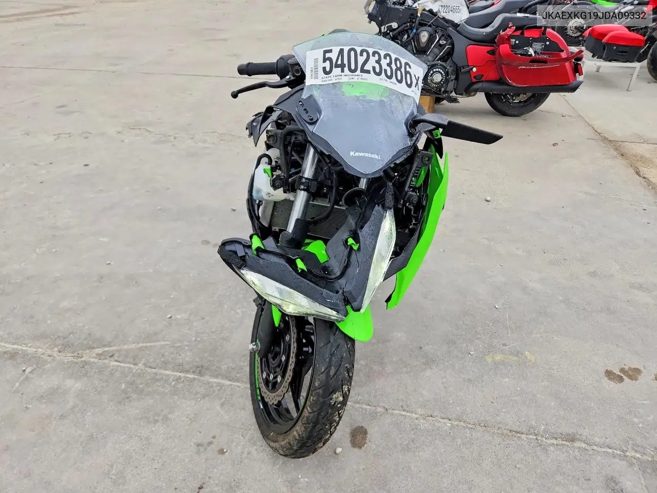 2018 Kawasaki Ex400 VIN: JKAEXKG19JDA09332 Lot: 54023386