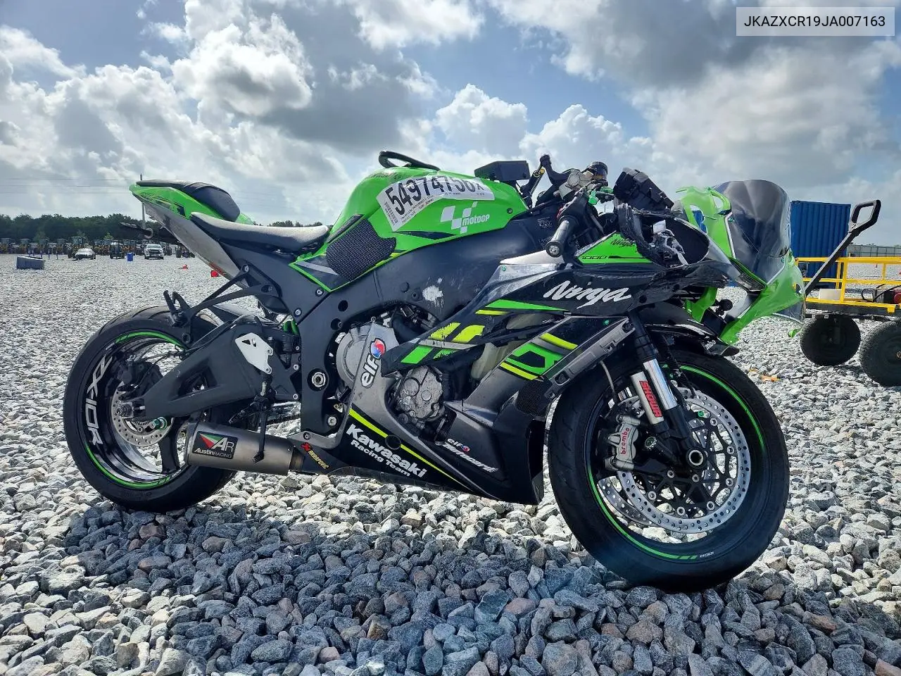 2018 Kawasaki Zx1000 R VIN: JKAZXCR19JA007163 Lot: 54974756