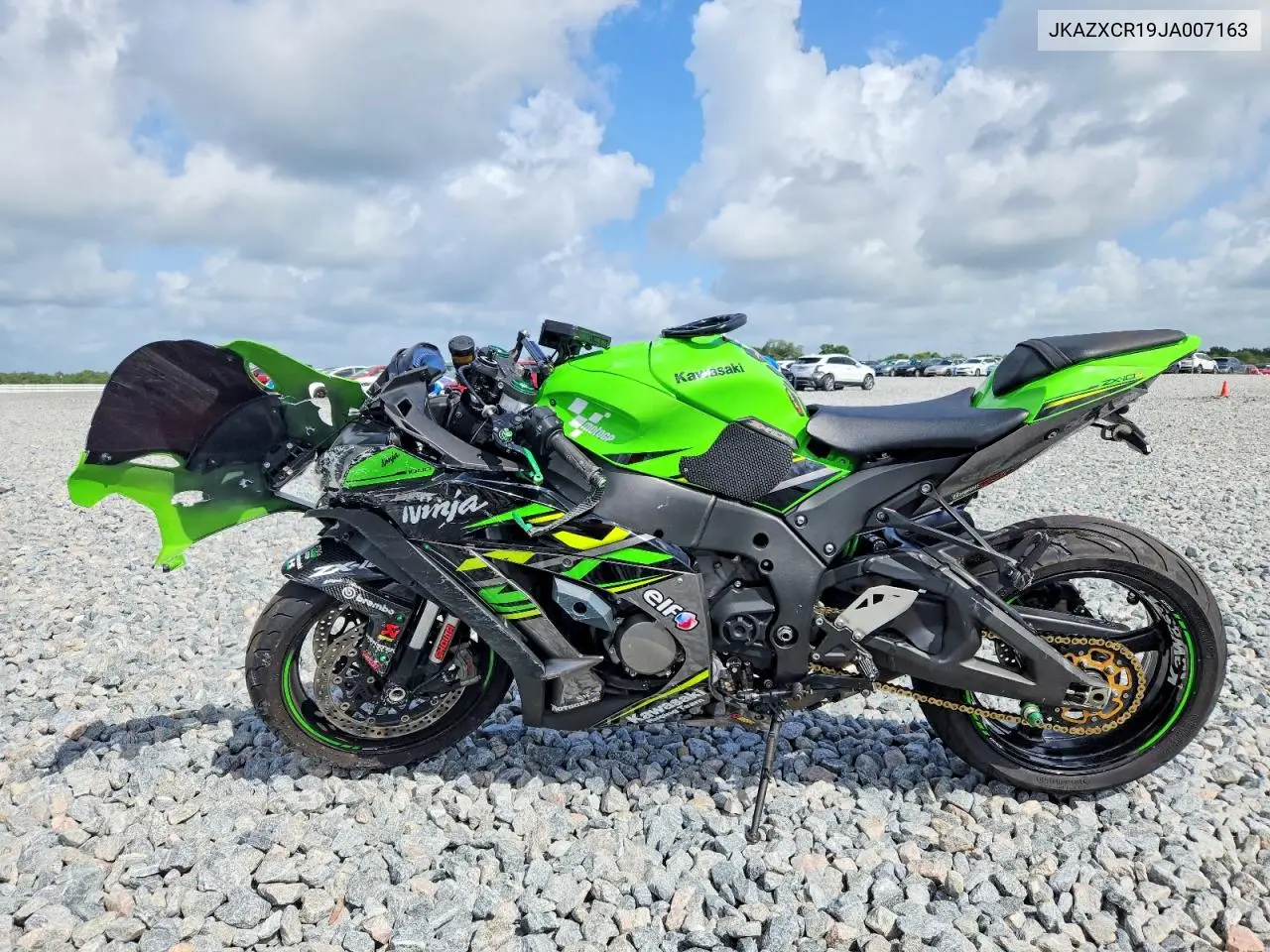 2018 Kawasaki Zx1000 R VIN: JKAZXCR19JA007163 Lot: 54974756