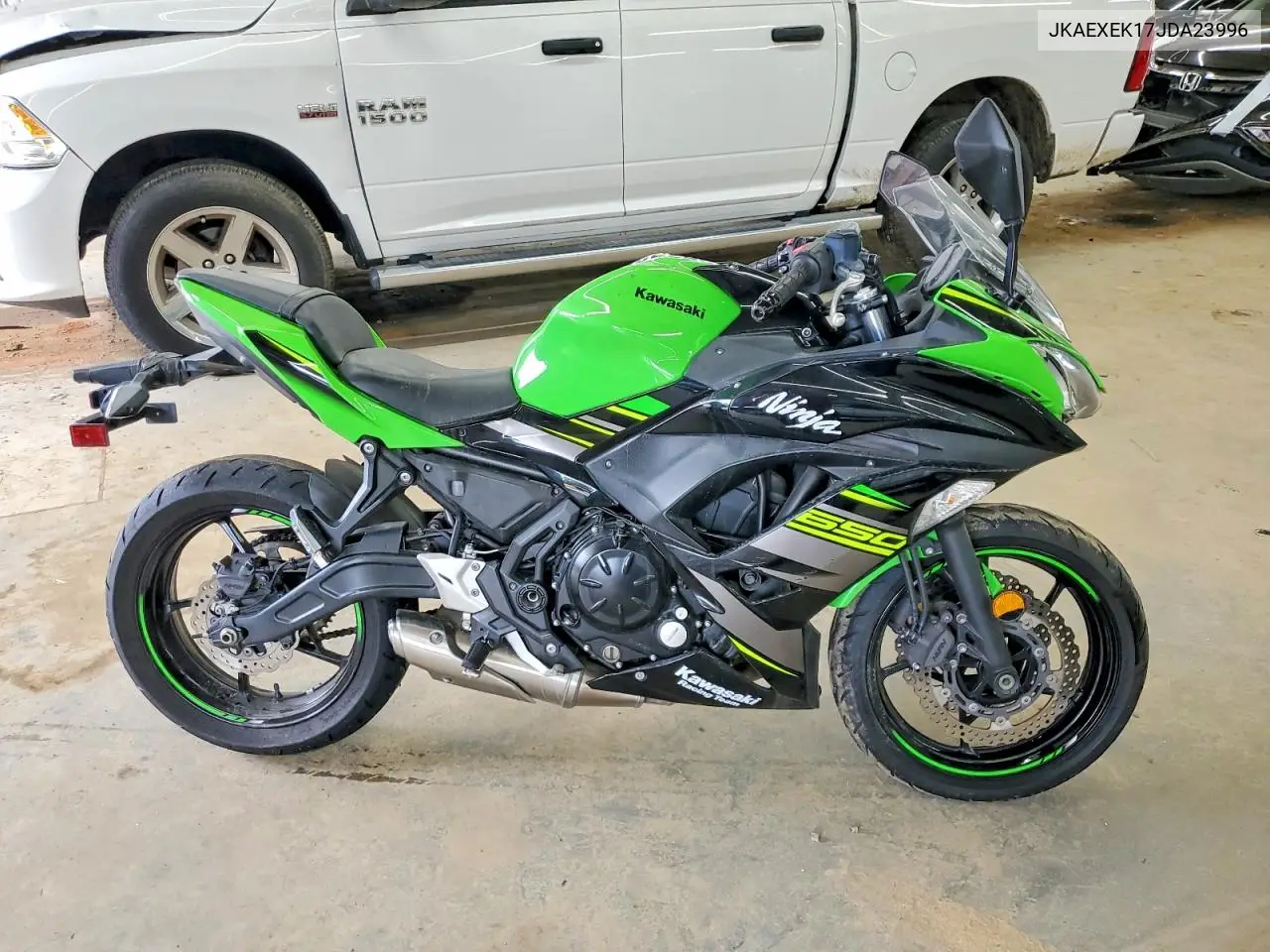 2018 Kawasaki Ex650 F VIN: JKAEXEK17JDA23996 Lot: 56772616
