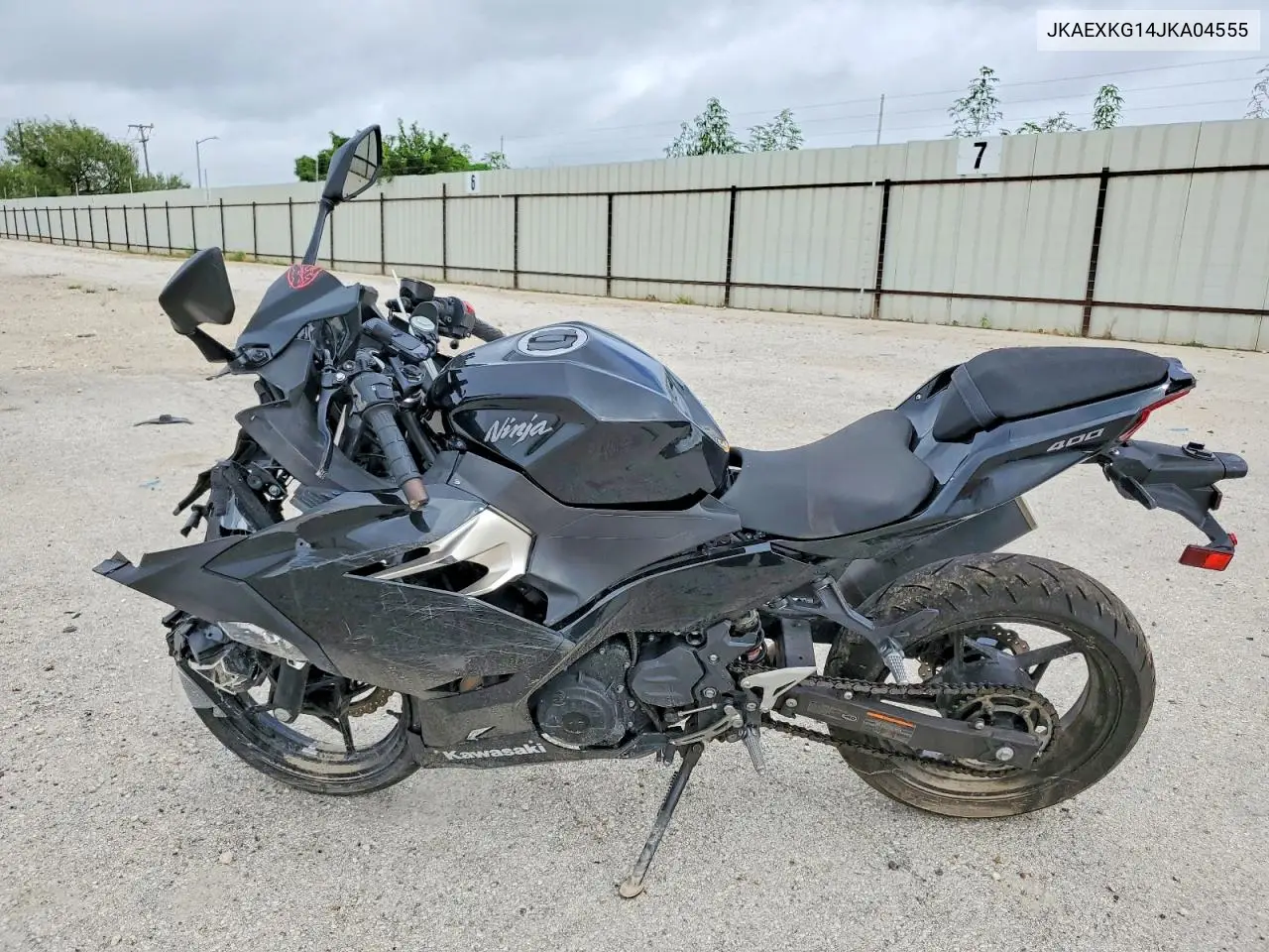 2018 Kawasaki Ninja 400 VIN: JKAEXKG14JKA04555 Lot: 60837466