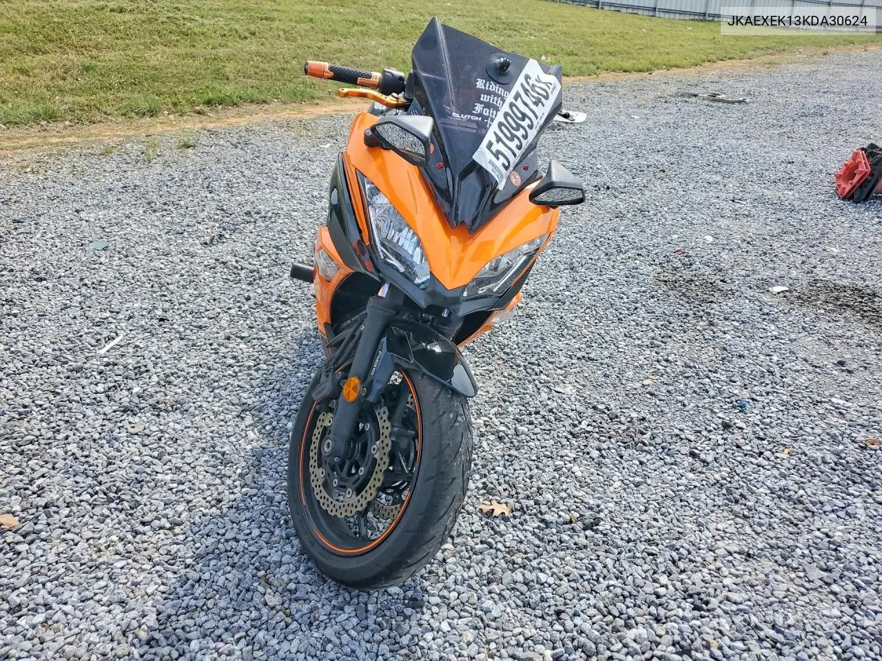 2019 Kawasaki Ex650 F VIN: JKAEXEK13KDA30624 Lot: 51999746