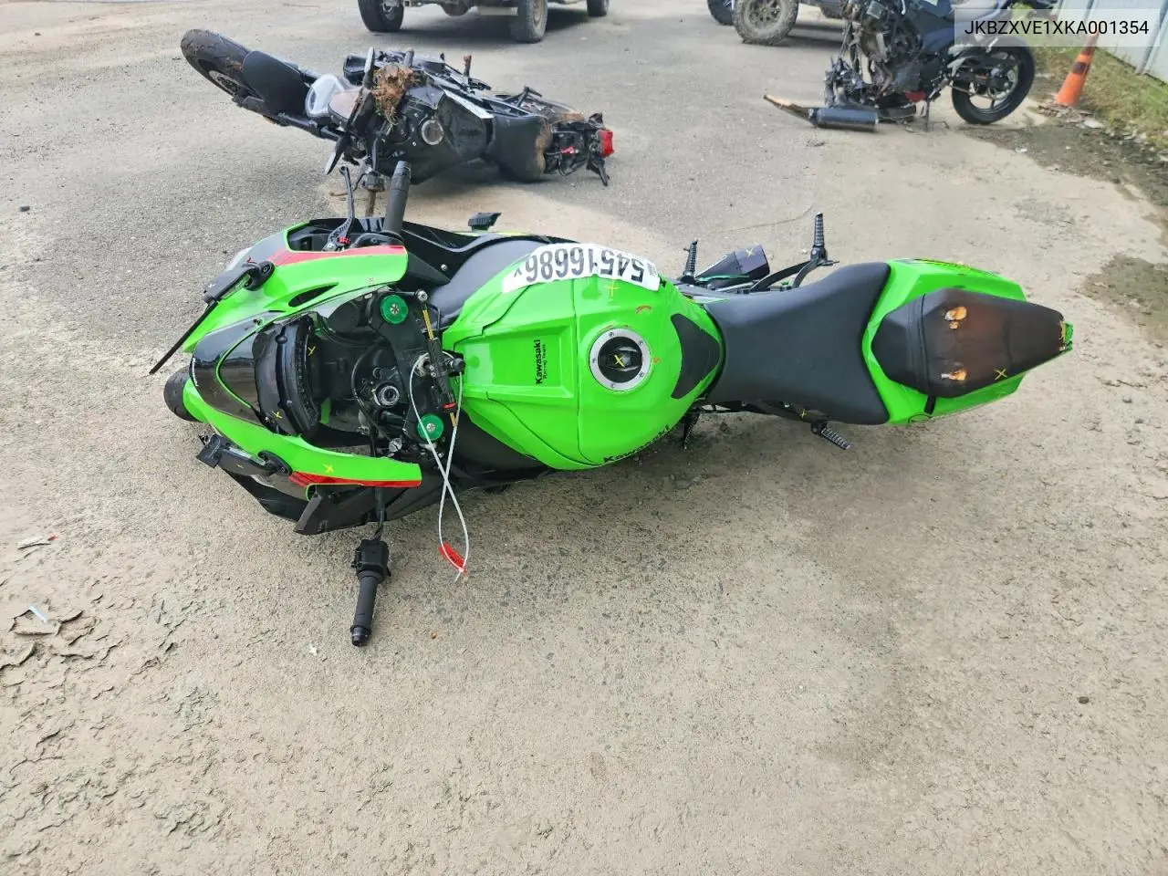 2019 Kawasaki Zx1002 VIN: JKBZXVE1XKA001354 Lot: 54516686