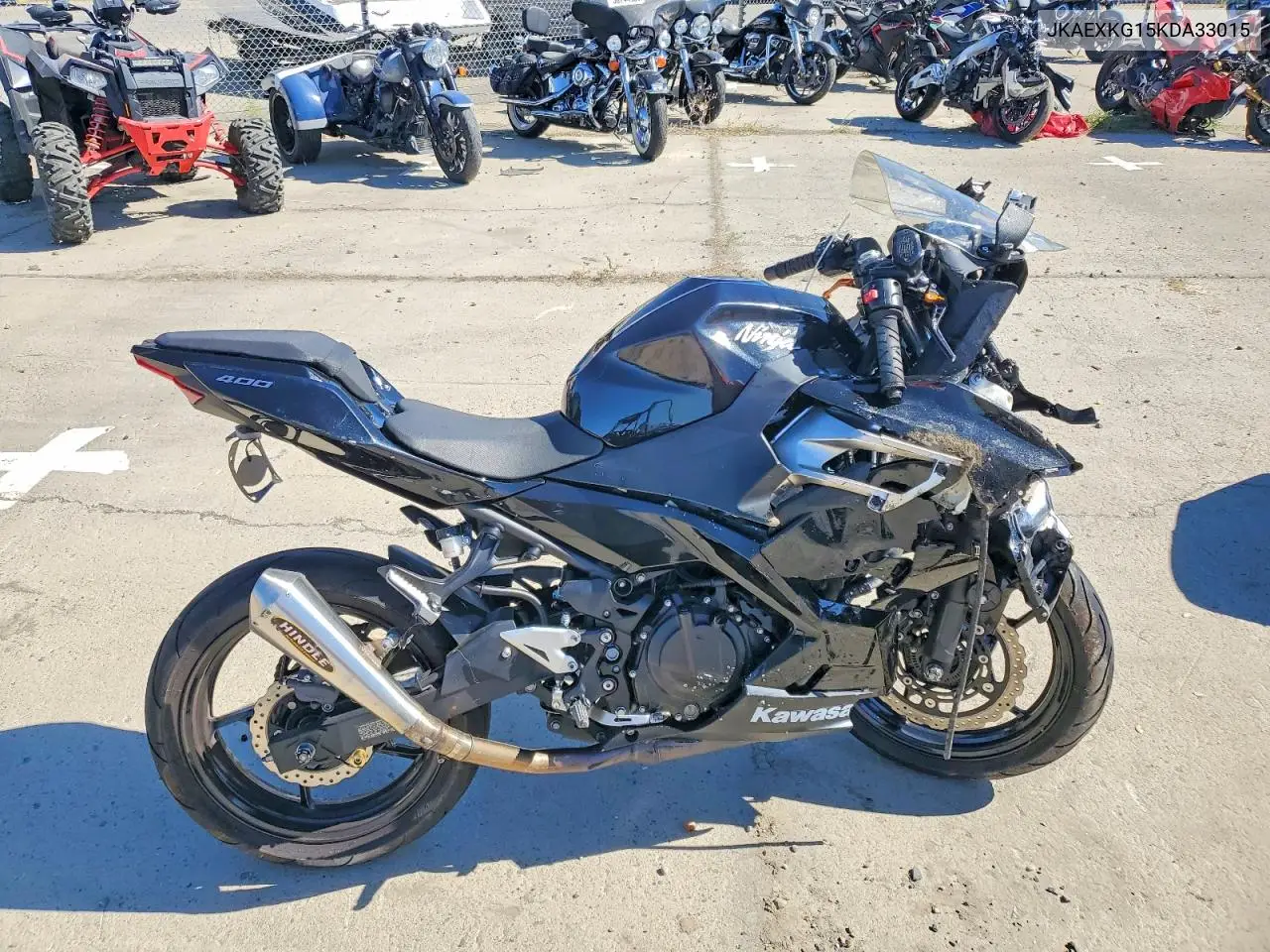 2019 Kawasaki Ex400 VIN: JKAEXKG15KDA33015 Lot: 58960606
