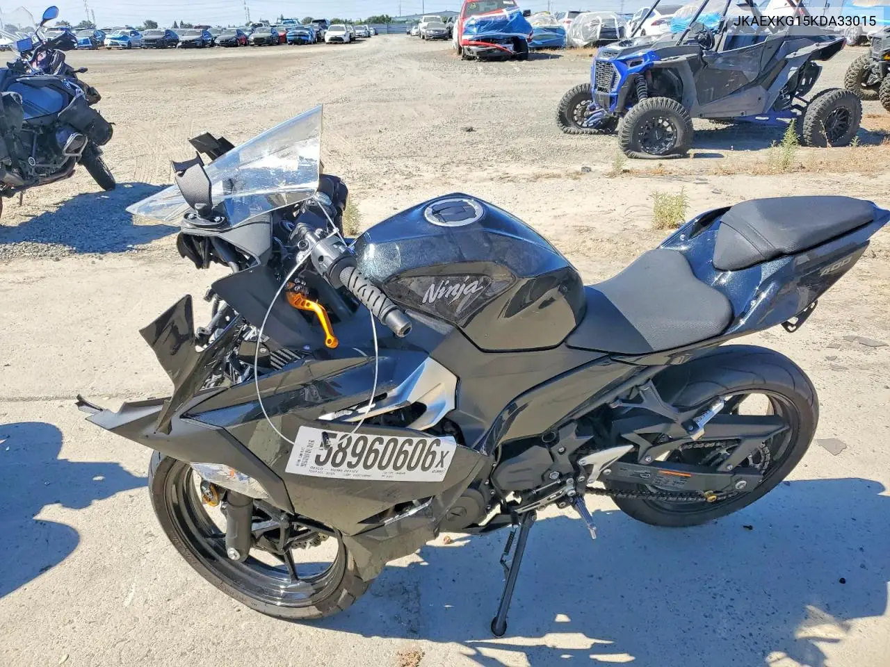 2019 Kawasaki Ex400 VIN: JKAEXKG15KDA33015 Lot: 58960606