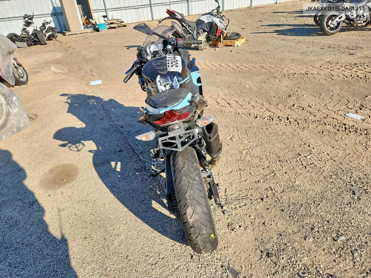 2020 Kawasaki Ex400 VIN: JKAEXKG15LDA81311 Lot: 55044646