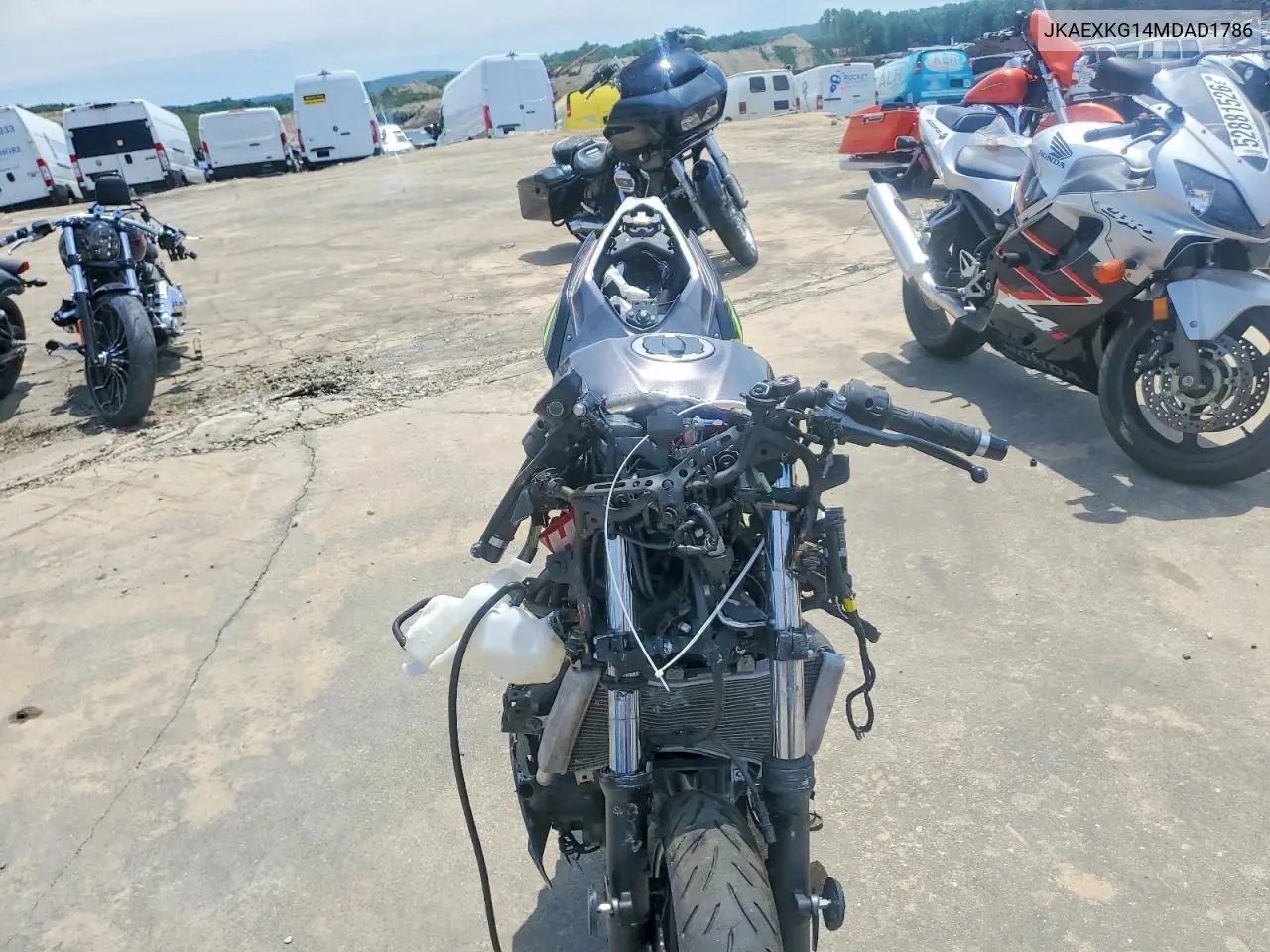 2021 Kawasaki Ex400 VIN: JKAEXKG14MDAD1786 Lot: 50129846