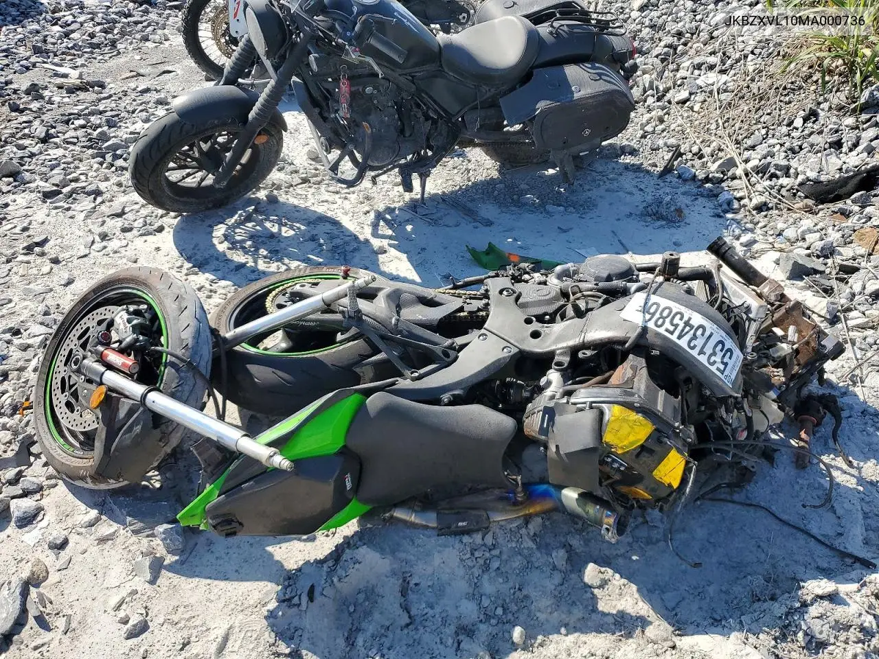 2021 Kawasaki Zx1002 L VIN: JKBZXVL10MA000736 Lot: 53134586