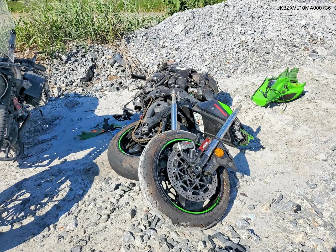 2021 Kawasaki Zx1002 L VIN: JKBZXVL10MA000736 Lot: 53134586