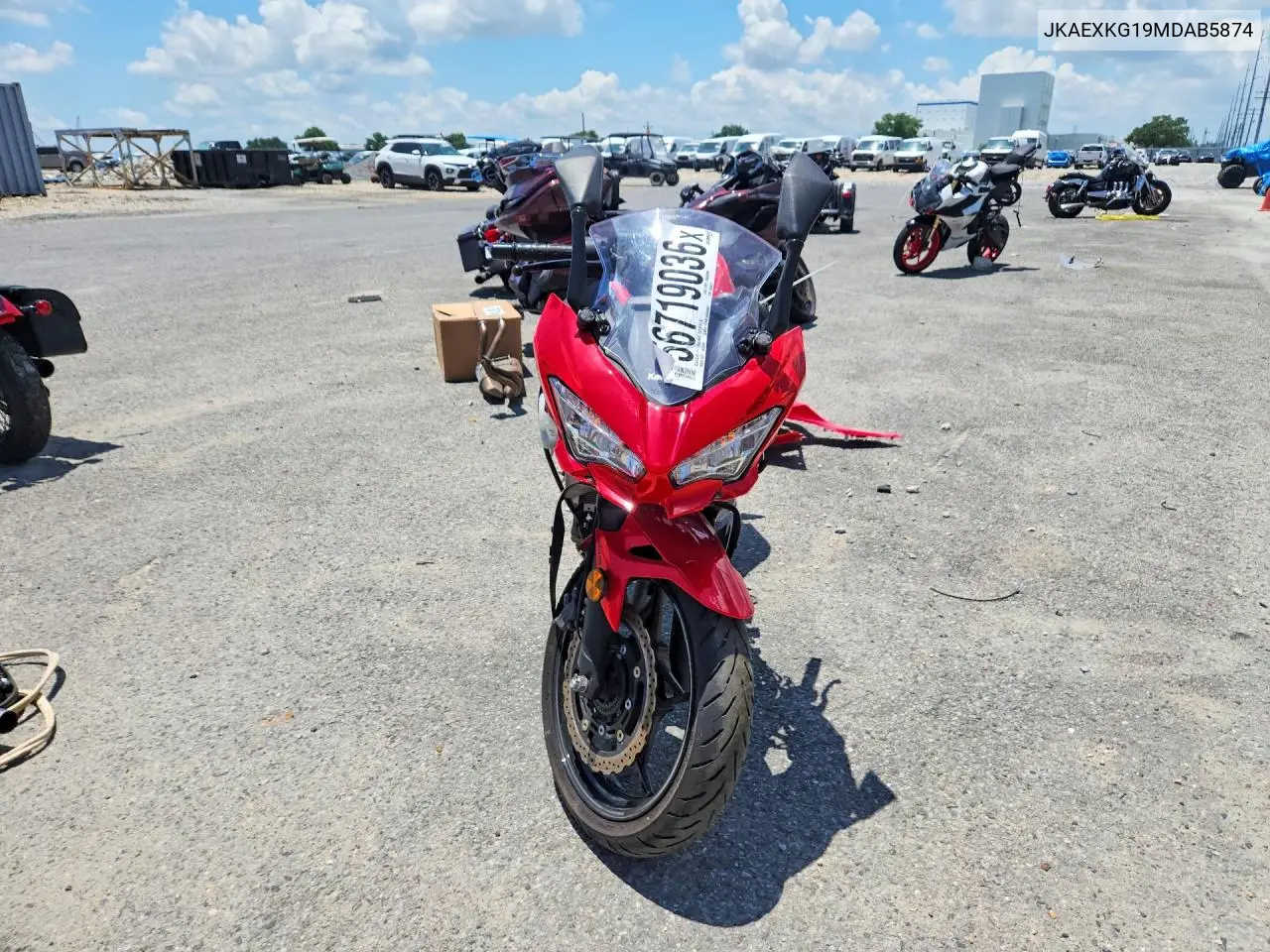 2021 Kawasaki Ex400 VIN: JKAEXKG19MDAB5874 Lot: 56719036