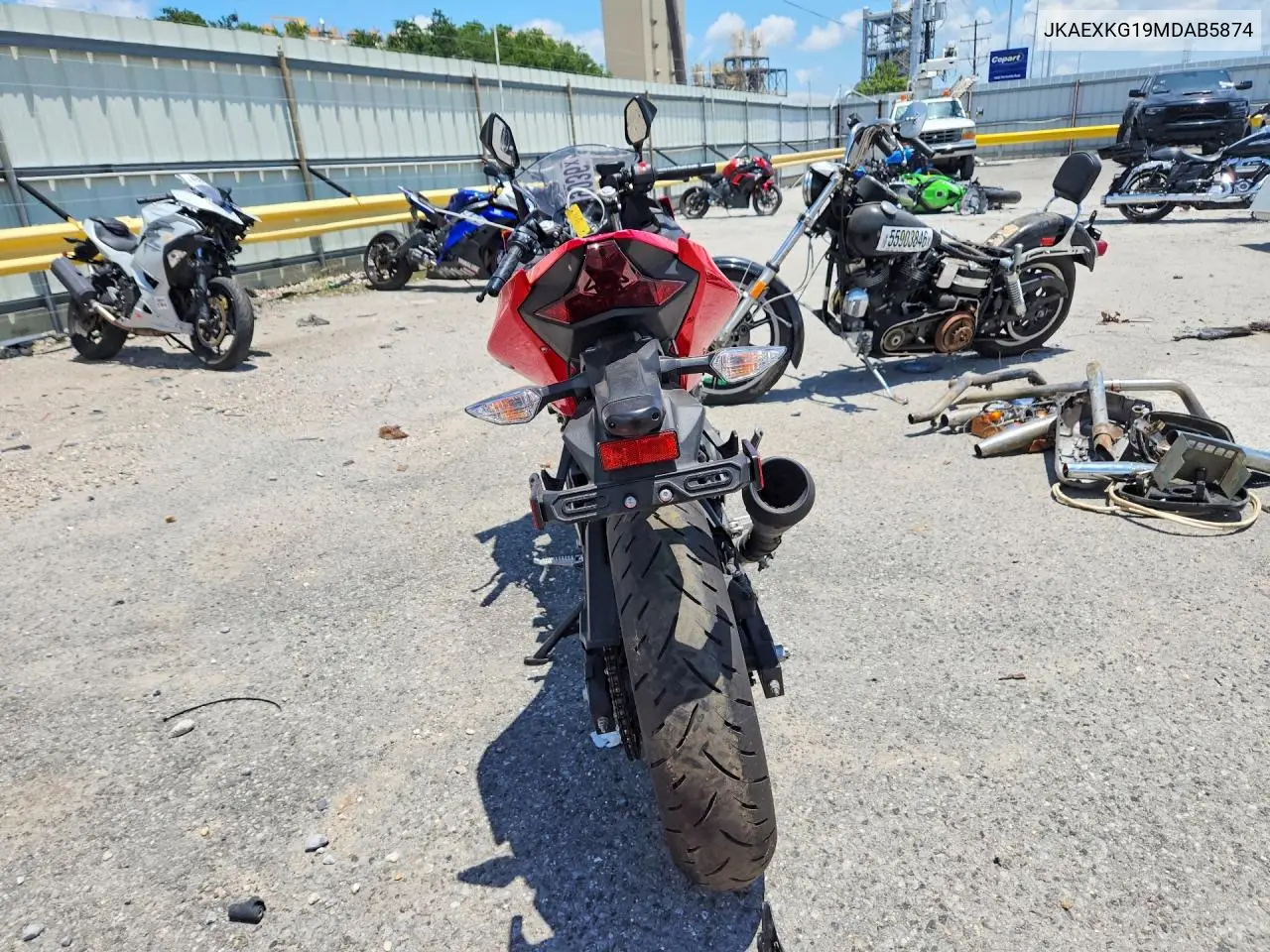2021 Kawasaki Ex400 VIN: JKAEXKG19MDAB5874 Lot: 56719036