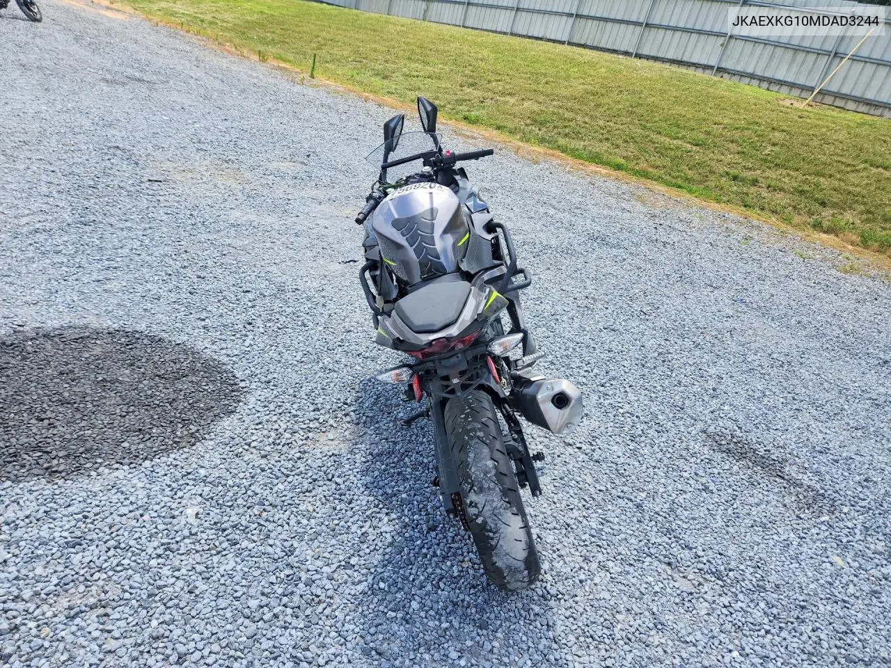 2021 Kawasaki Ex400 VIN: JKAEXKG10MDAD3244 Lot: 57756926