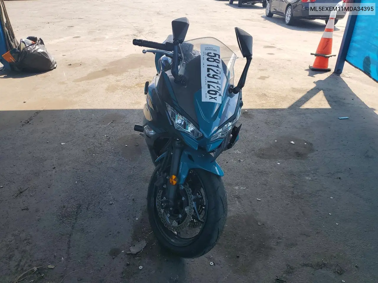 2021 Kawasaki Ex650 M VIN: ML5EXEM11MDA34395 Lot: 58129126