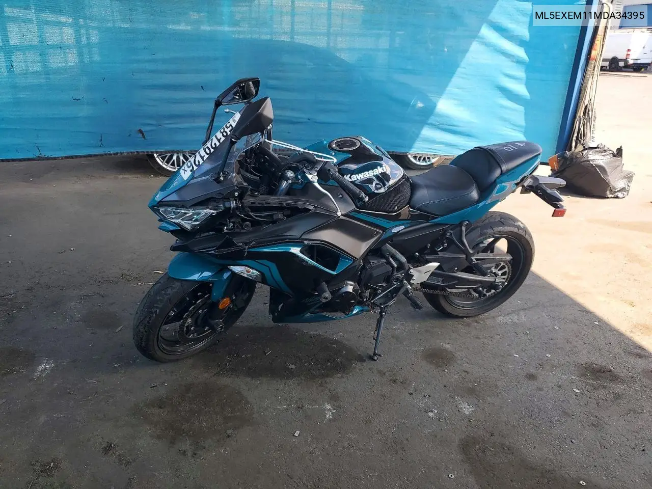 2021 Kawasaki Ex650 M VIN: ML5EXEM11MDA34395 Lot: 58129126
