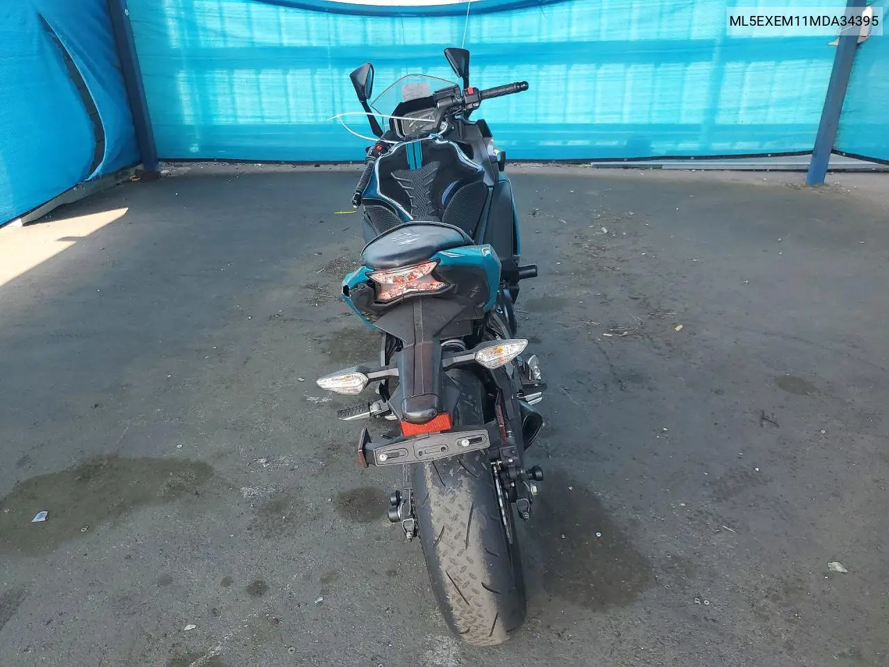 2021 Kawasaki Ex650 M VIN: ML5EXEM11MDA34395 Lot: 58129126