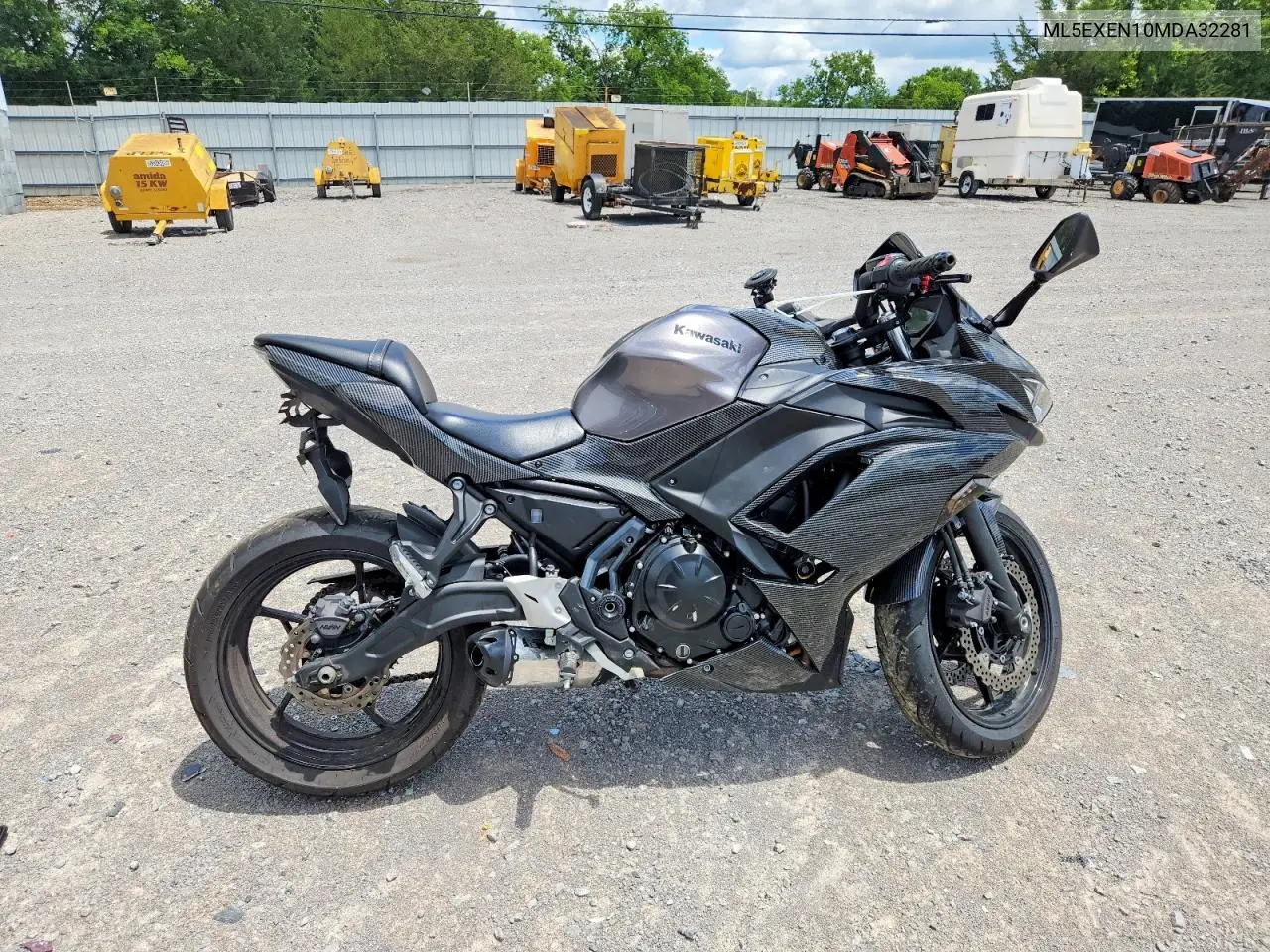 2021 Kawasaki Ex650 N VIN: ML5EXEN10MDA32281 Lot: 58596336