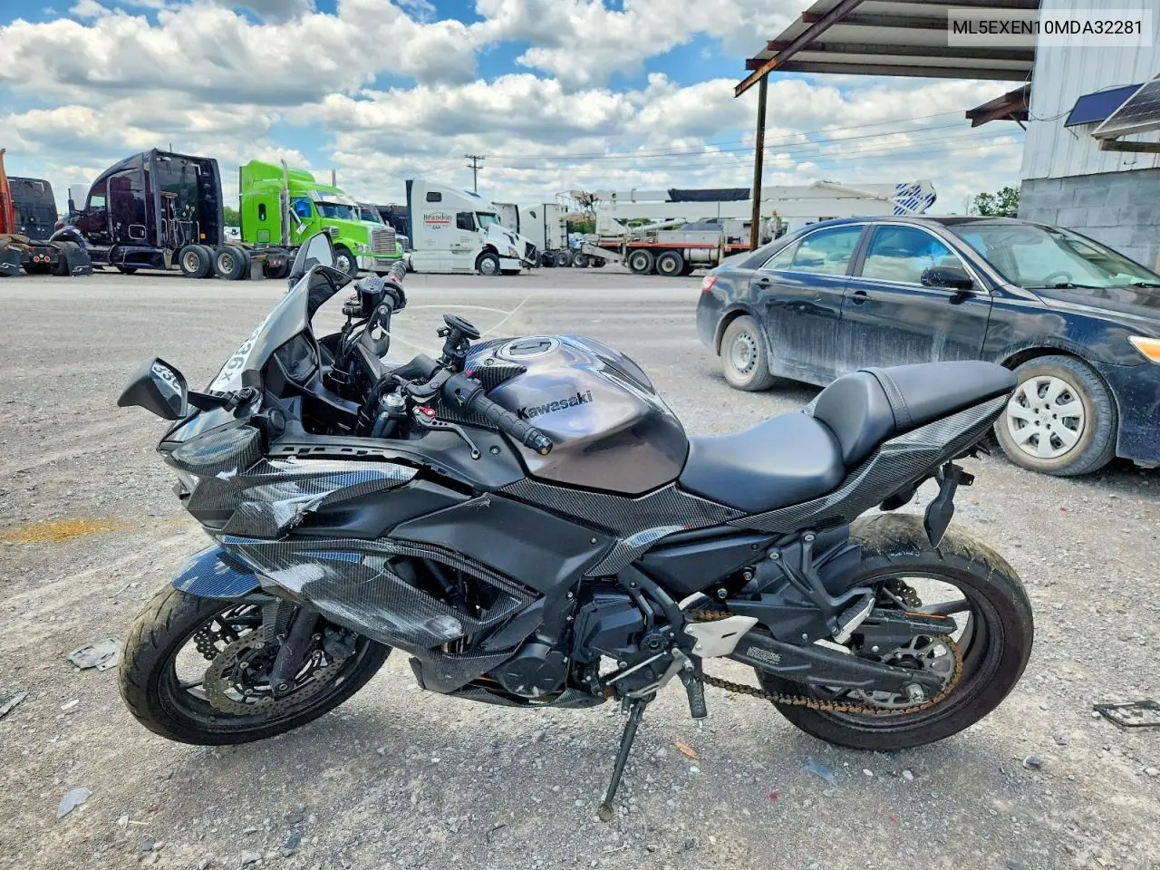 2021 Kawasaki Ex650 N VIN: ML5EXEN10MDA32281 Lot: 58596336