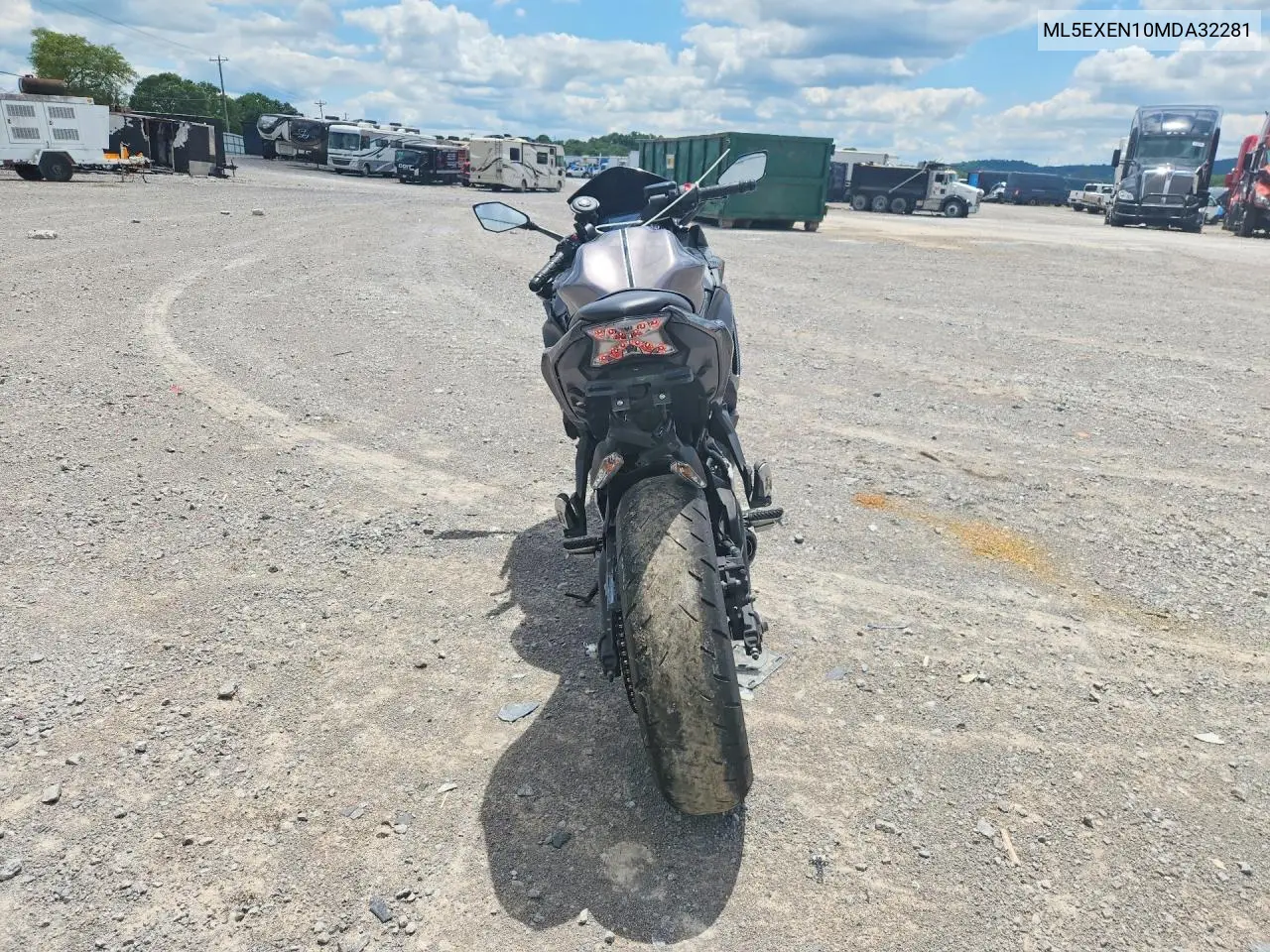 2021 Kawasaki Ex650 N VIN: ML5EXEN10MDA32281 Lot: 58596336
