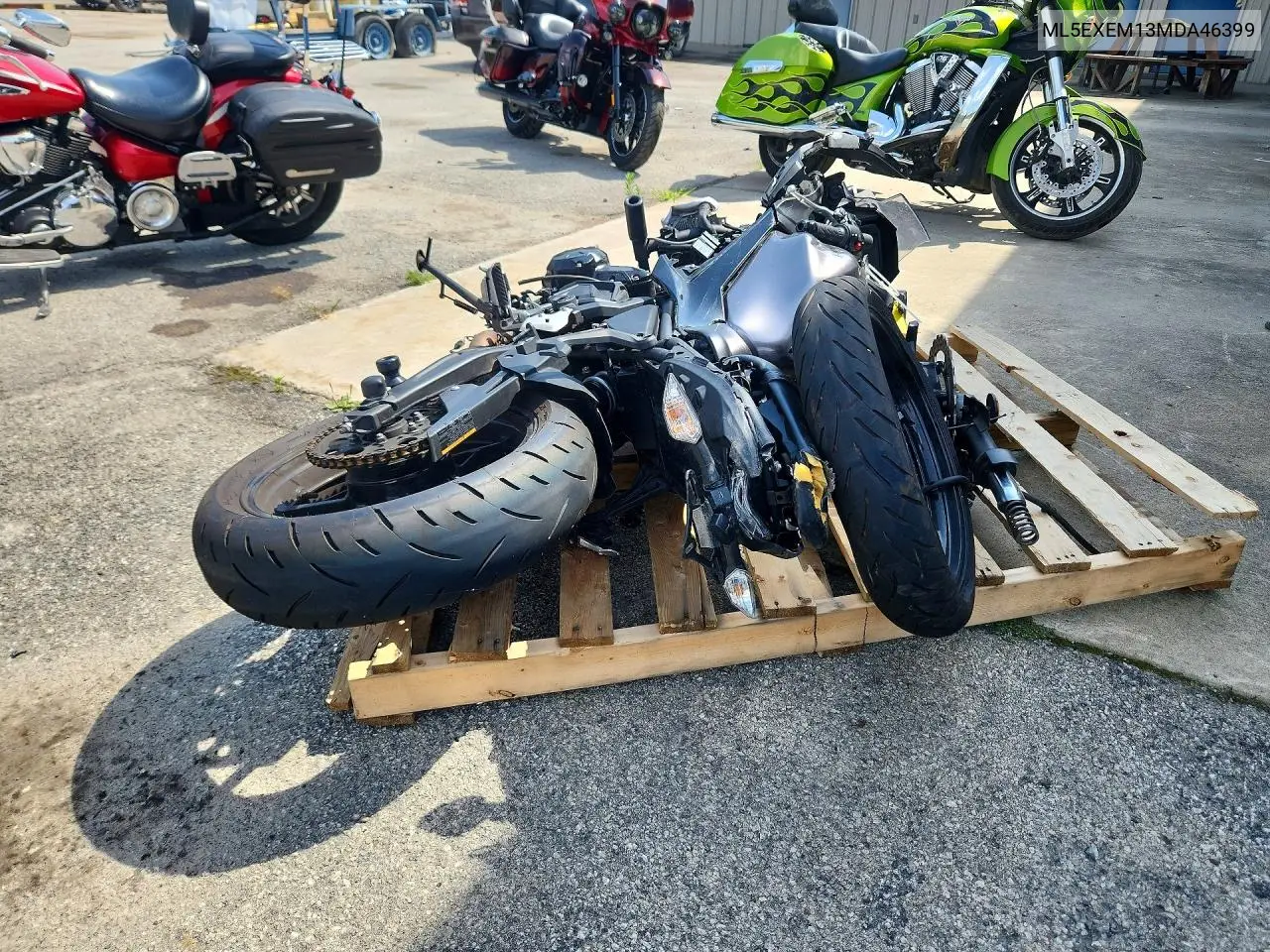 2021 Kawasaki Ex650 M VIN: ML5EXEM13MDA46399 Lot: 60750956