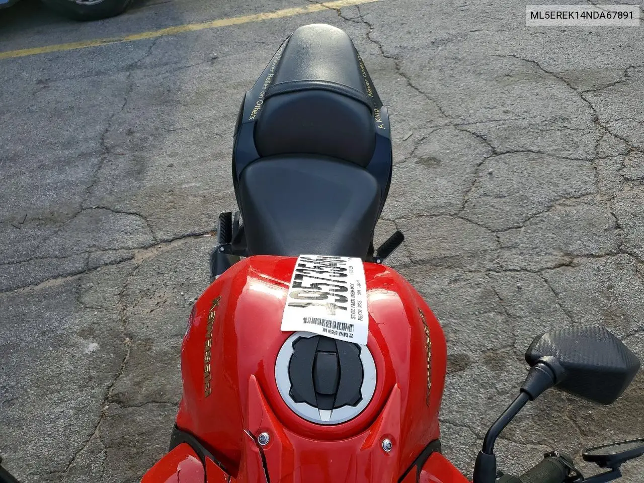 2022 Kawasaki Er650 K VIN: ML5EREK14NDA67891 Lot: 49573546