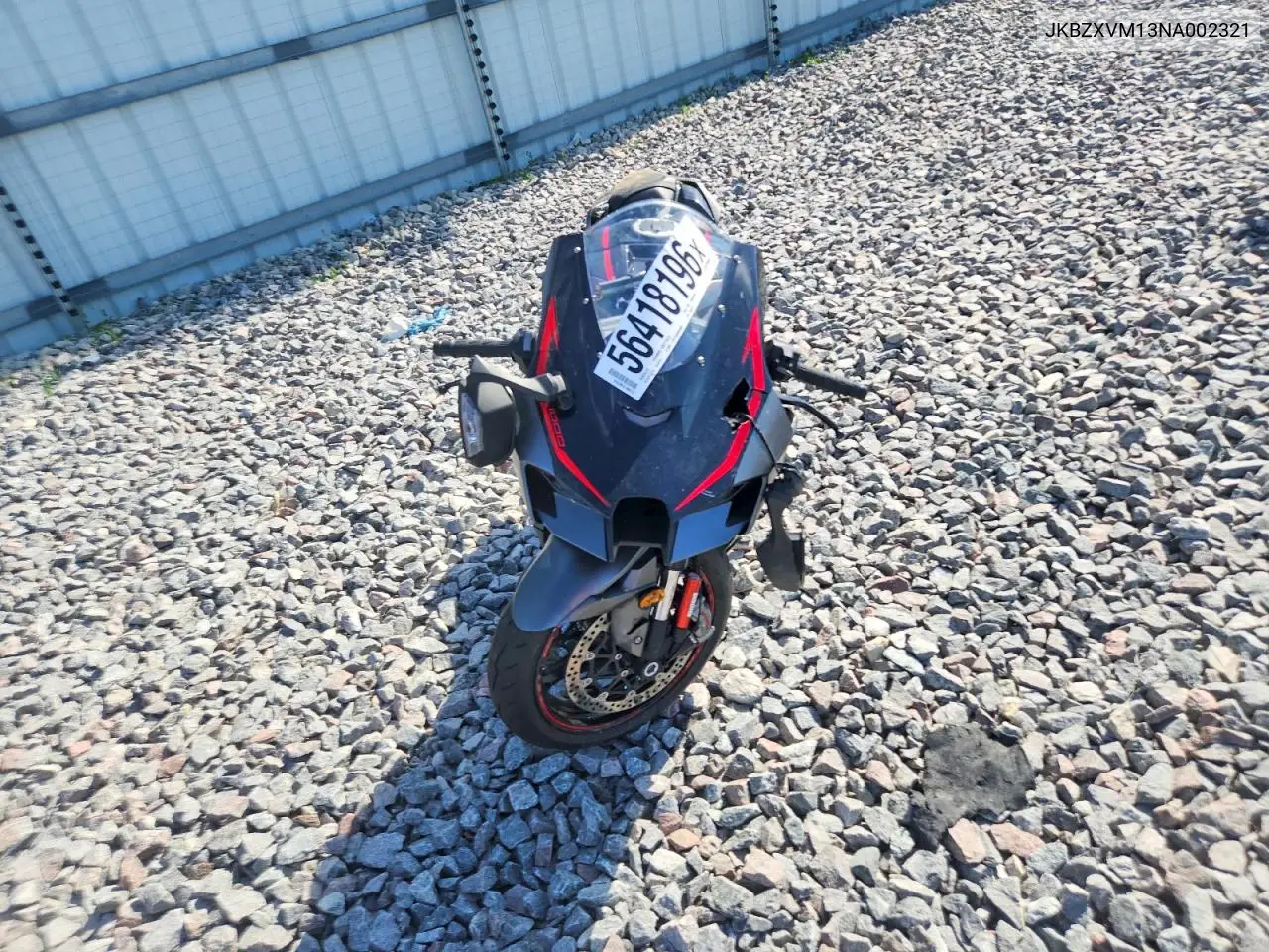 2022 Kawasaki Zx1002 M VIN: JKBZXVM13NA002321 Lot: 56418196