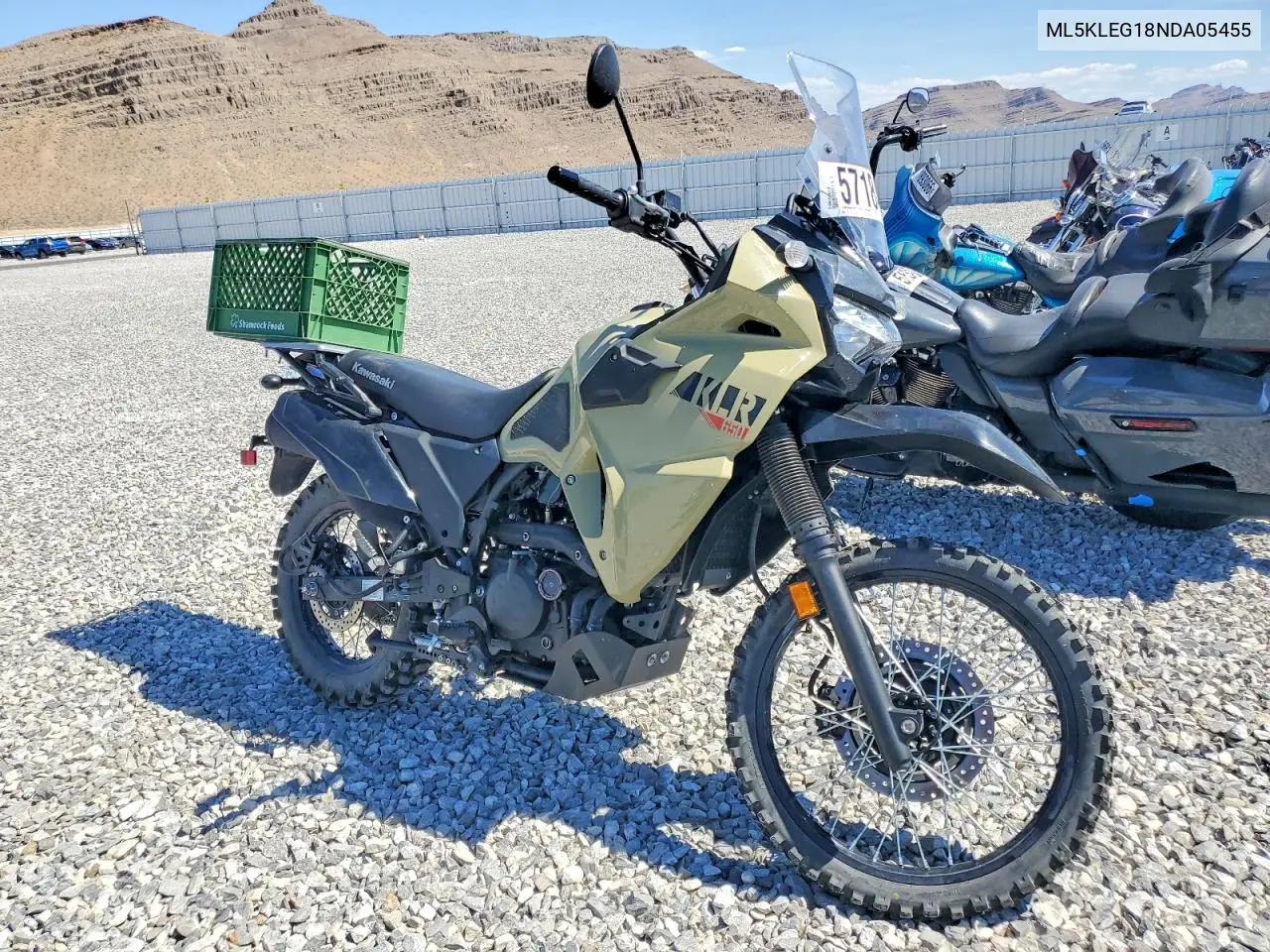 2022 Kawasaki Kl650 G VIN: ML5KLEG18NDA05455 Lot: 57184176