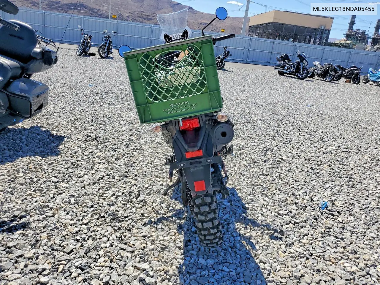 2022 Kawasaki Kl650 G VIN: ML5KLEG18NDA05455 Lot: 57184176